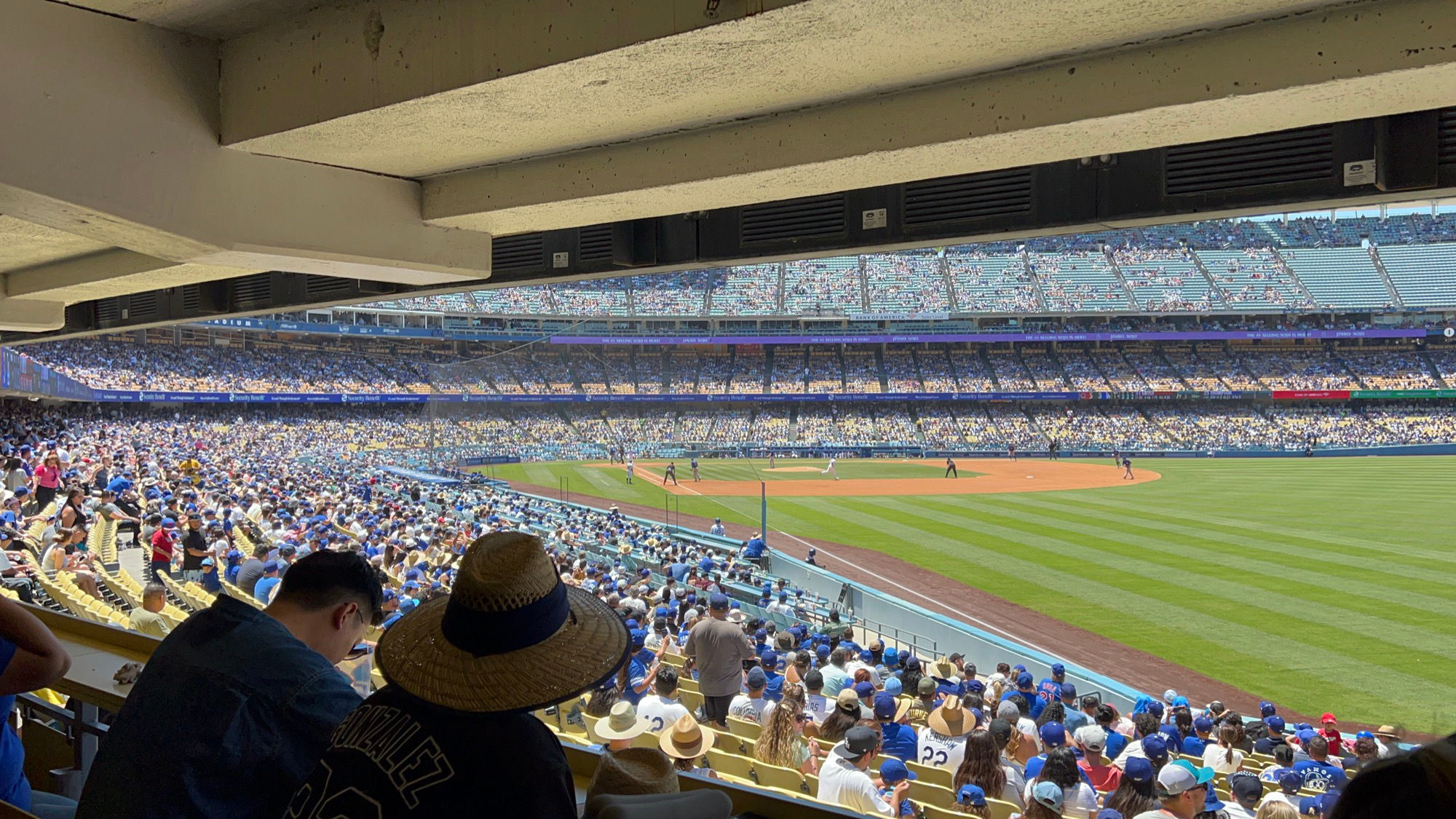 Dodger Stadium View from Right Field Bullpen Field Box