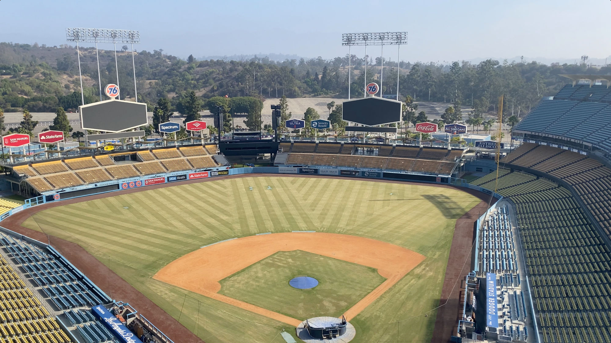 Dodger Stadium View from Top Deck