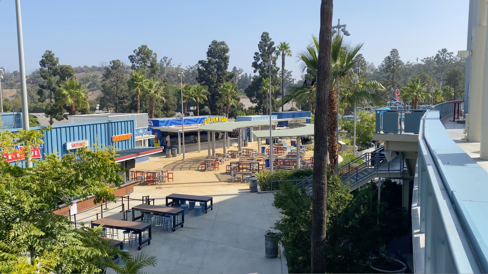 Dodger Stadium View of Beer Garden