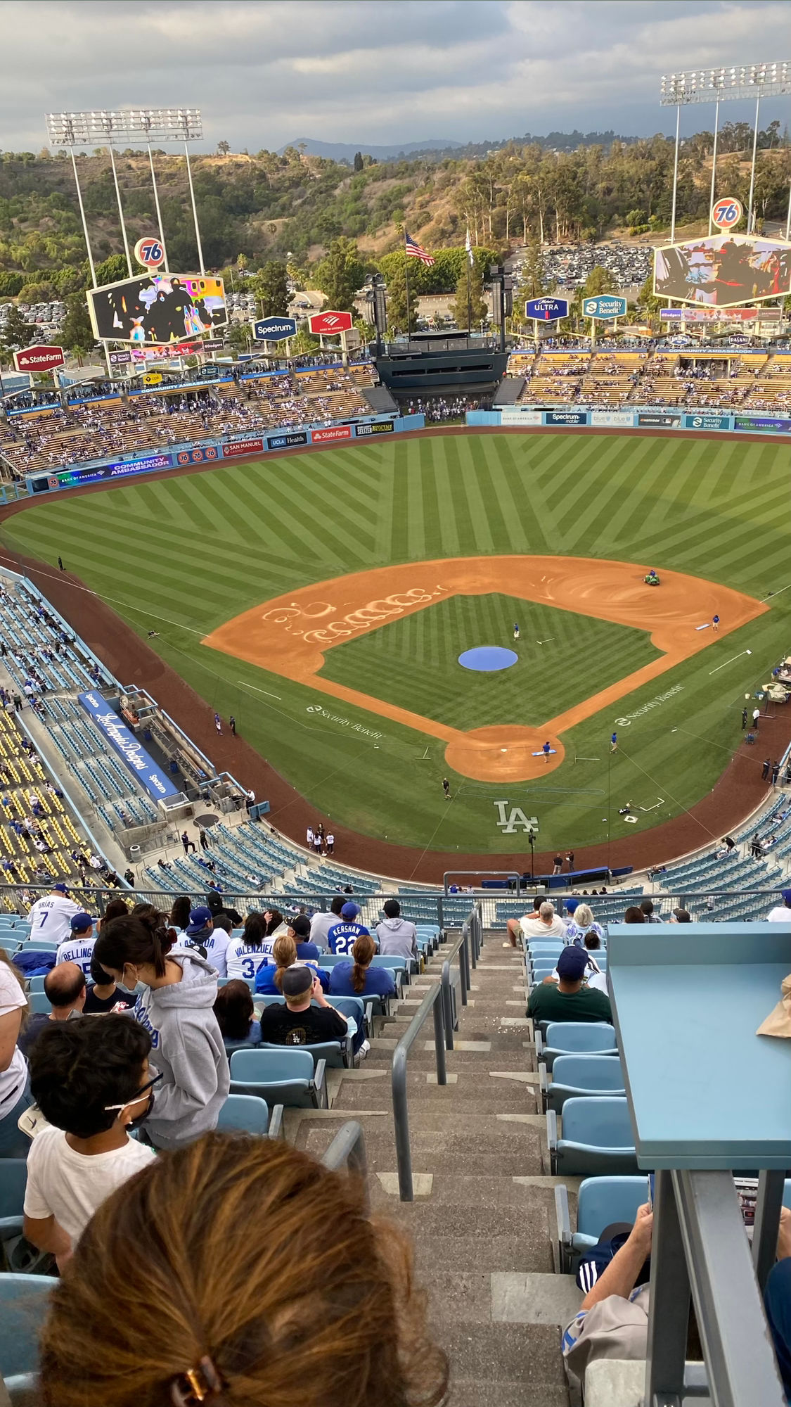 Dodger Stadium View from Top Deck