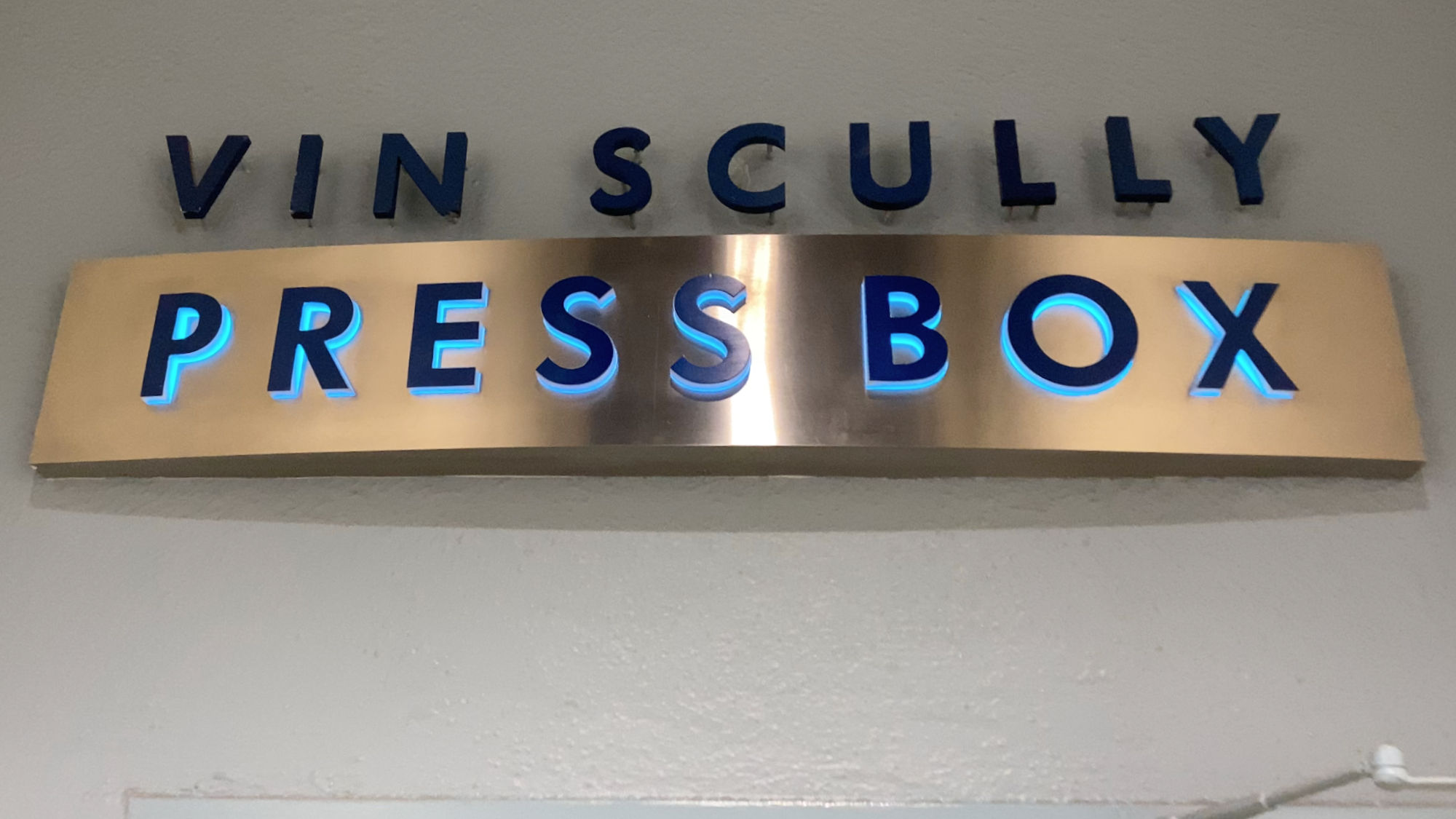 Dodger Stadium Vin Scully Press Box