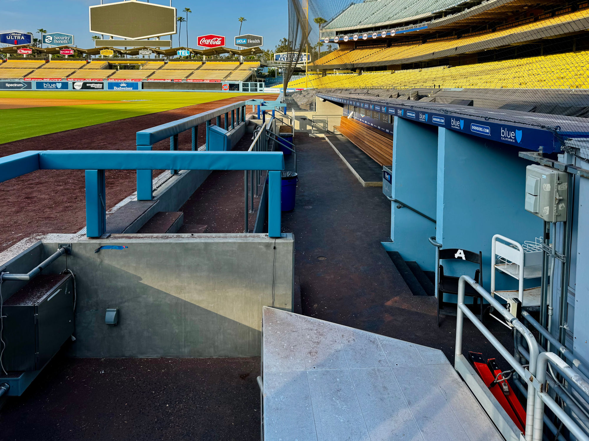 Visitor Dugout Dodger Stadium Visitor Dugout