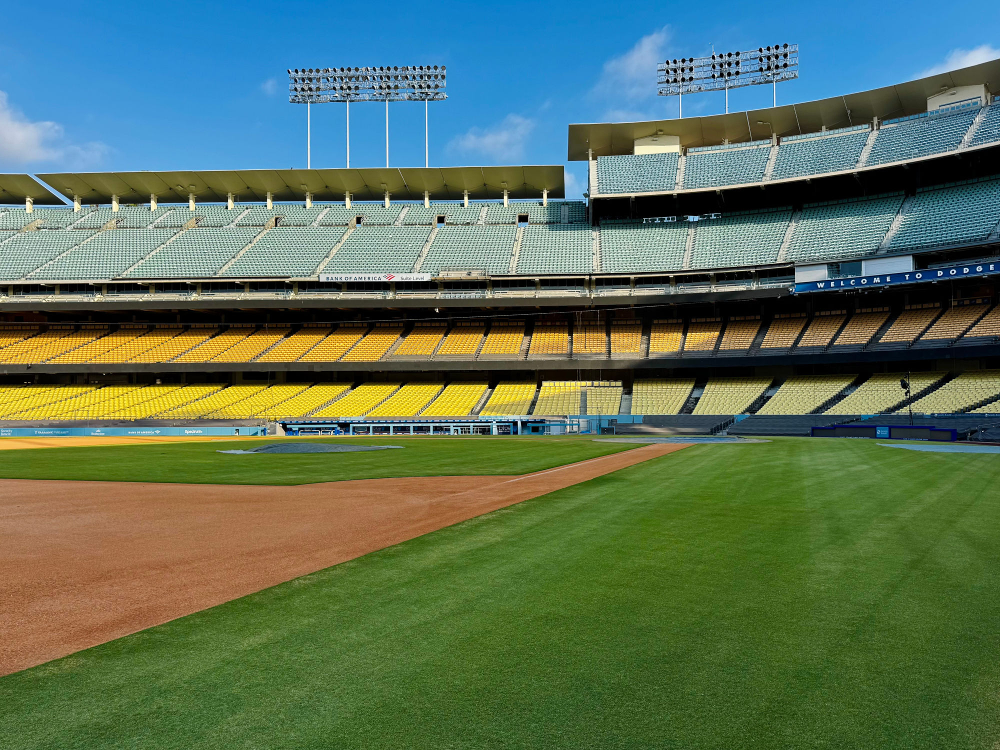 Dodger Stadium Visitor's Dugout Field