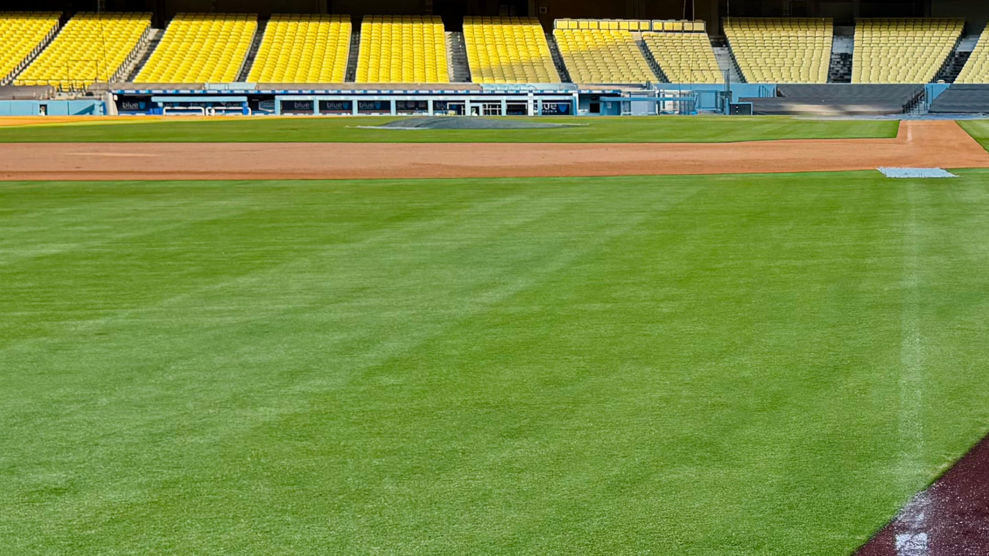 Dodger Stadium Visitor's Dugout From Field