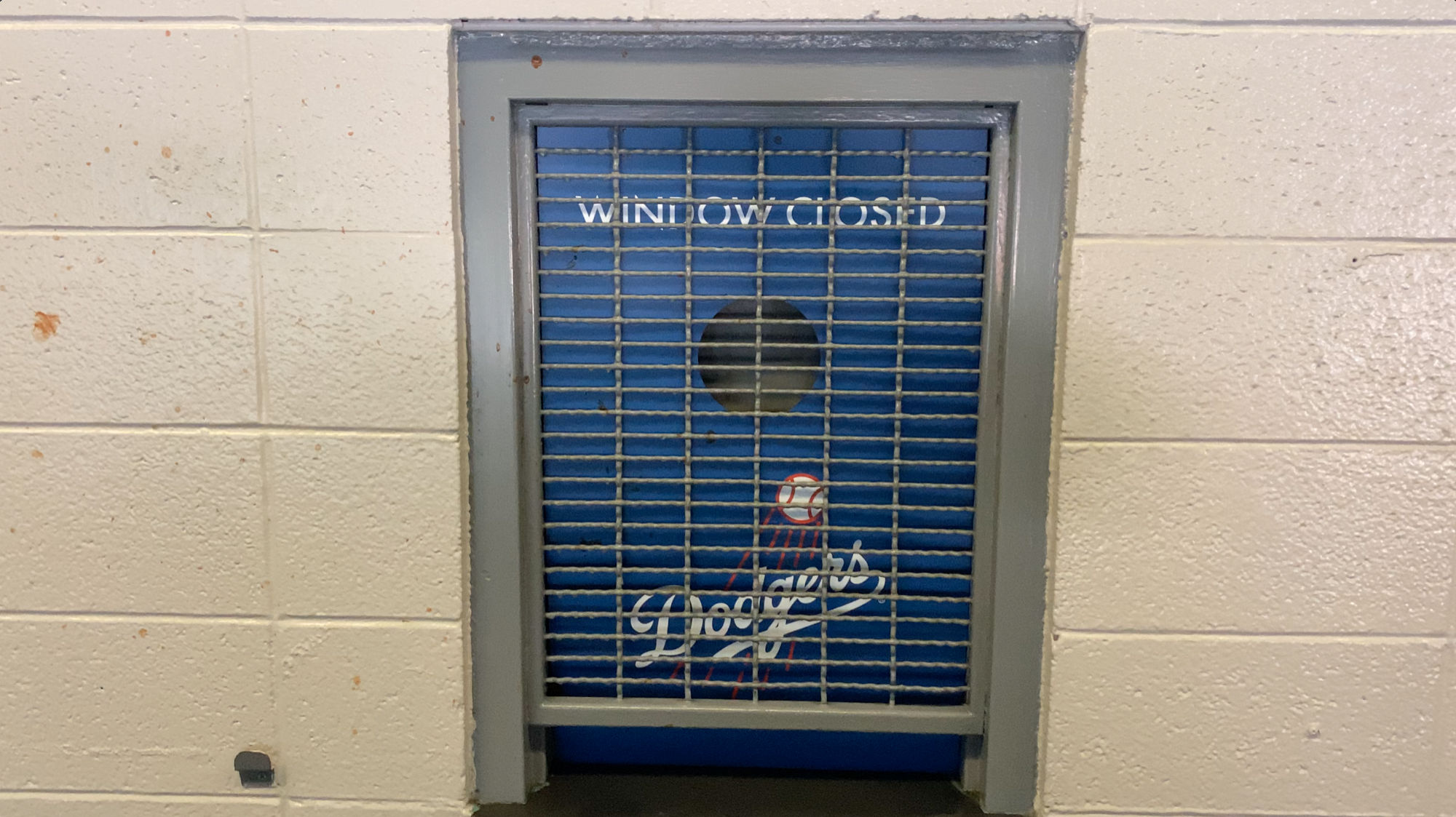 Dodger Stadium Window Closed