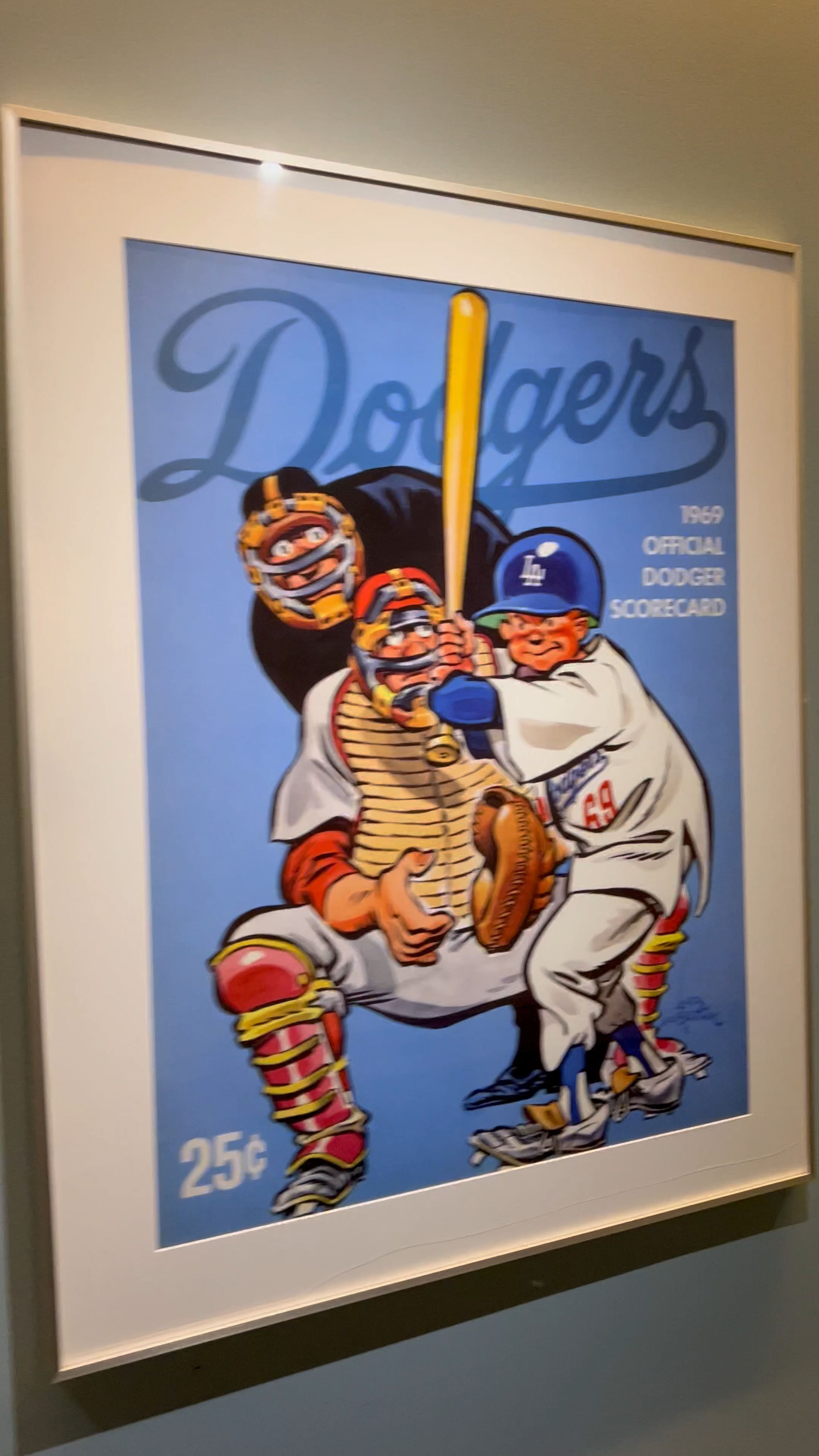 Dodgers 1969 Scorecard