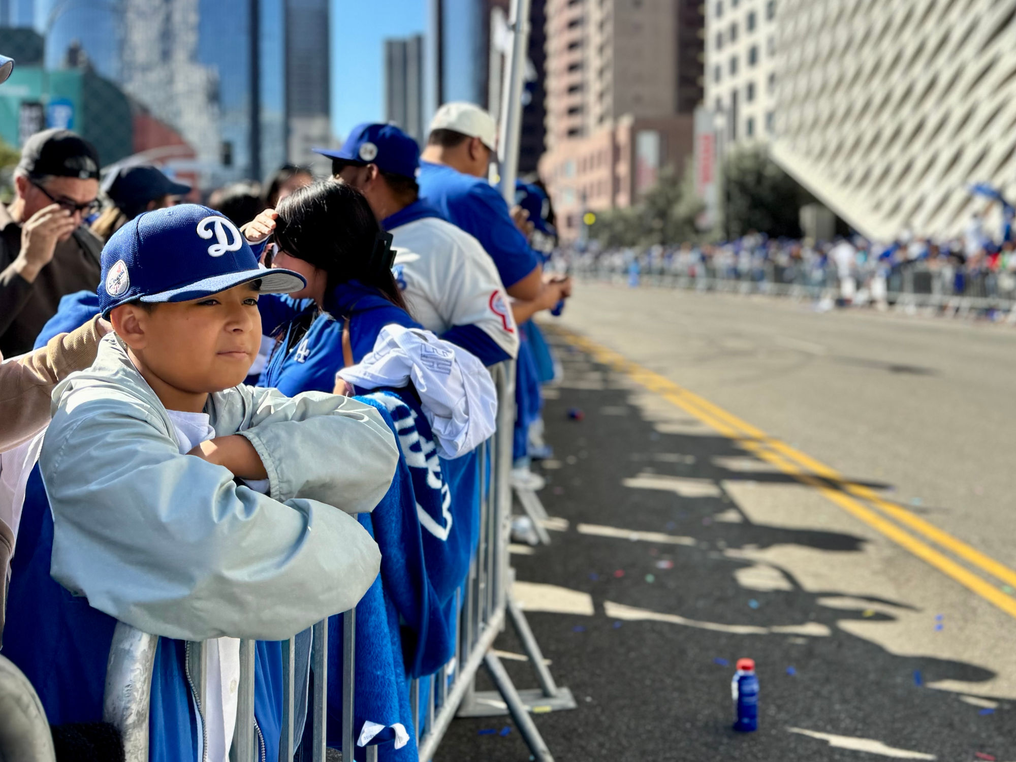 Dodgers 2024 Parade Grand Ave Fan