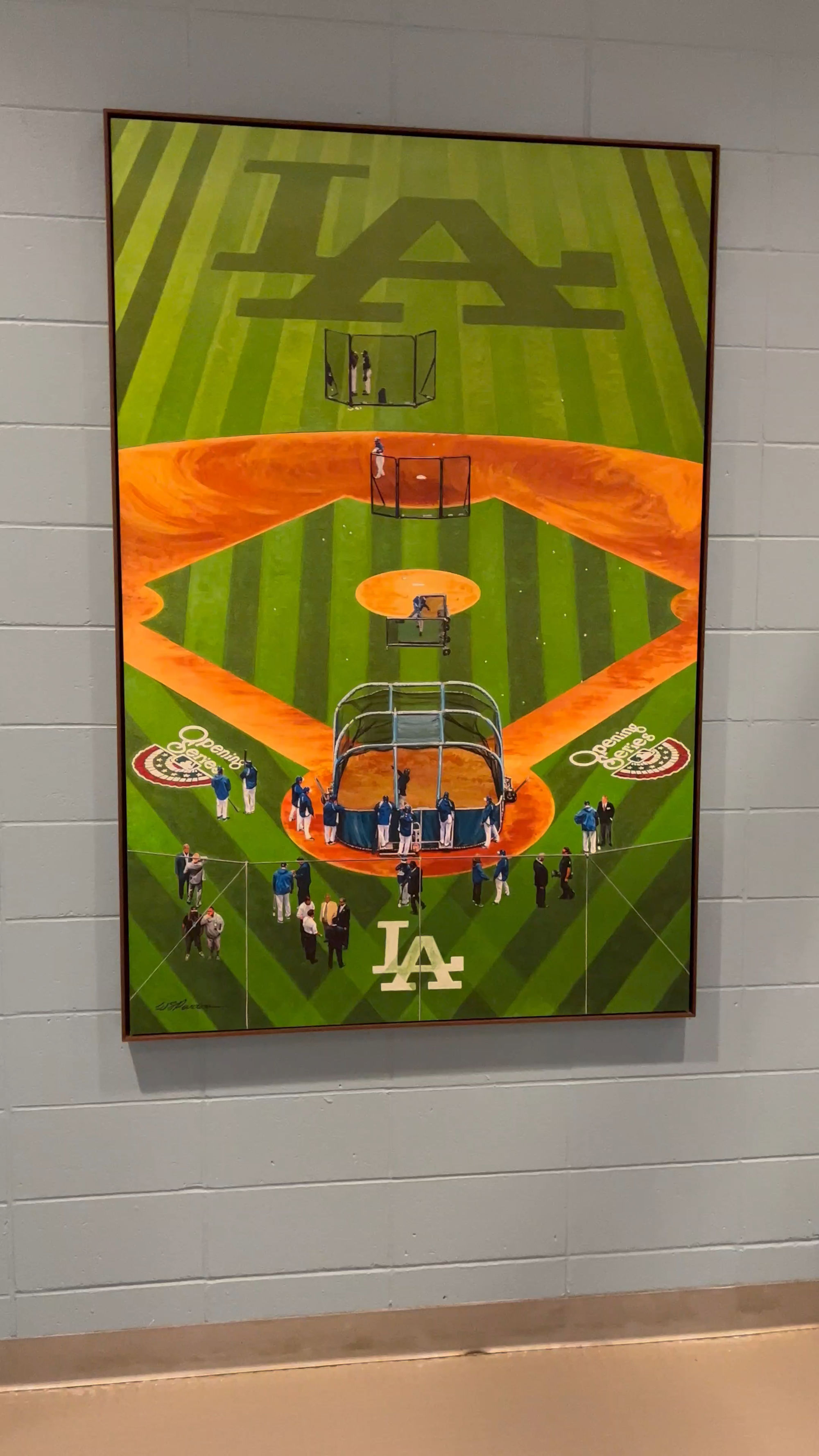 Dodgers Batting Practice Poster