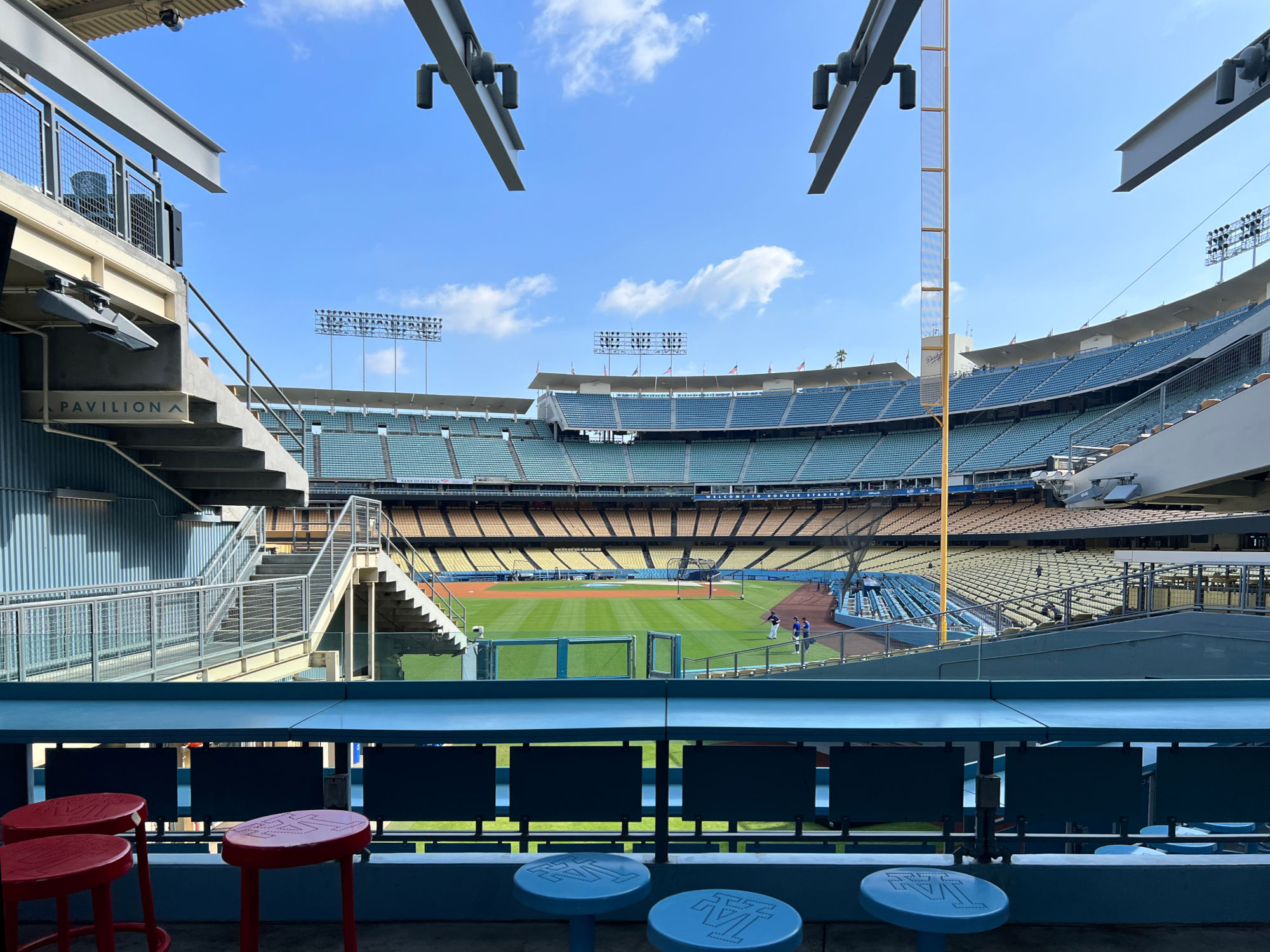 Dodger's Bullpen Bar-Stool Seating