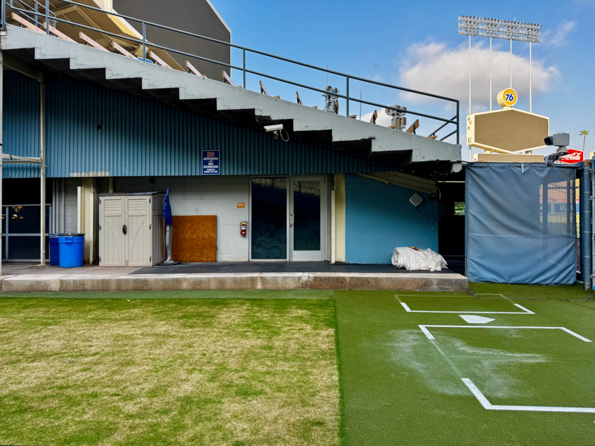 Dodger's Bullpen Gold Glove Bar Window