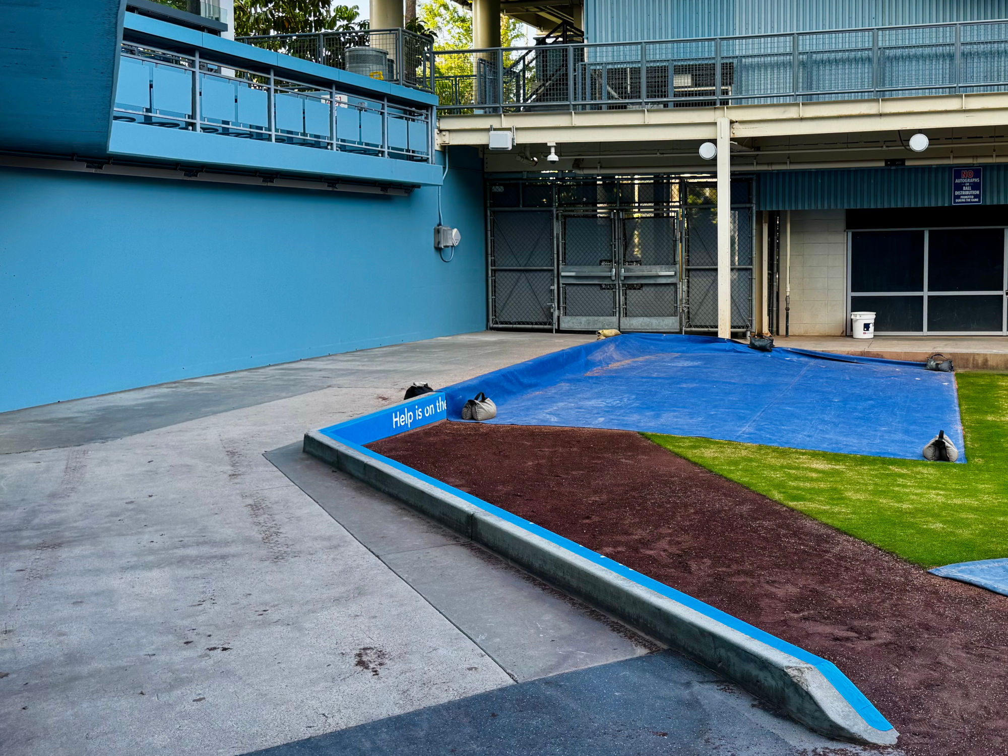 Dodger's Bullpen Pitcher's Area