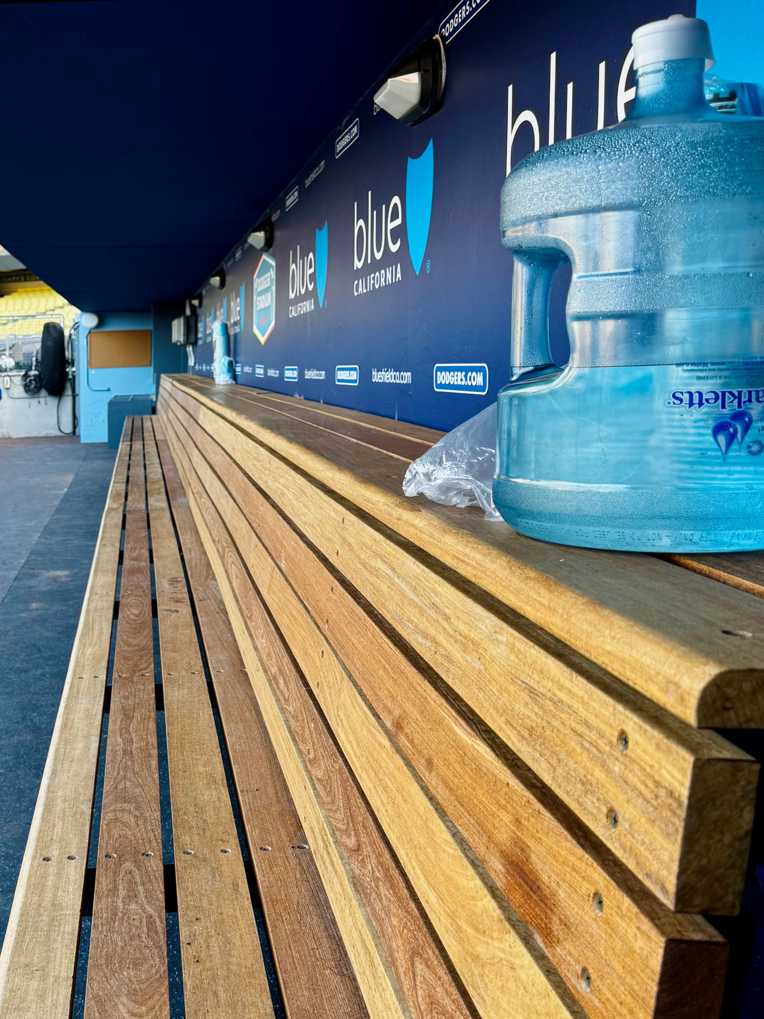 Bench Dodgers Dugout Bench