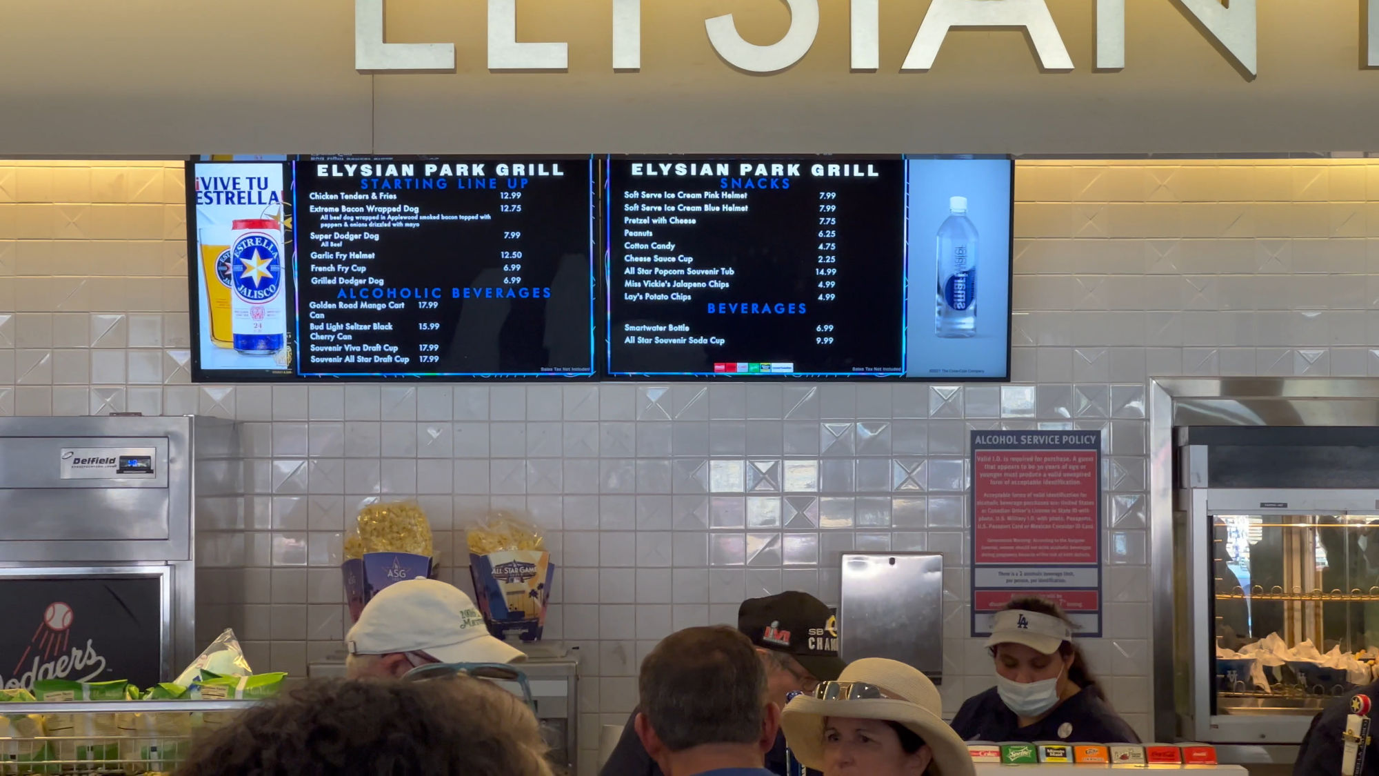 Dodgers Elysian Park Grill Menu