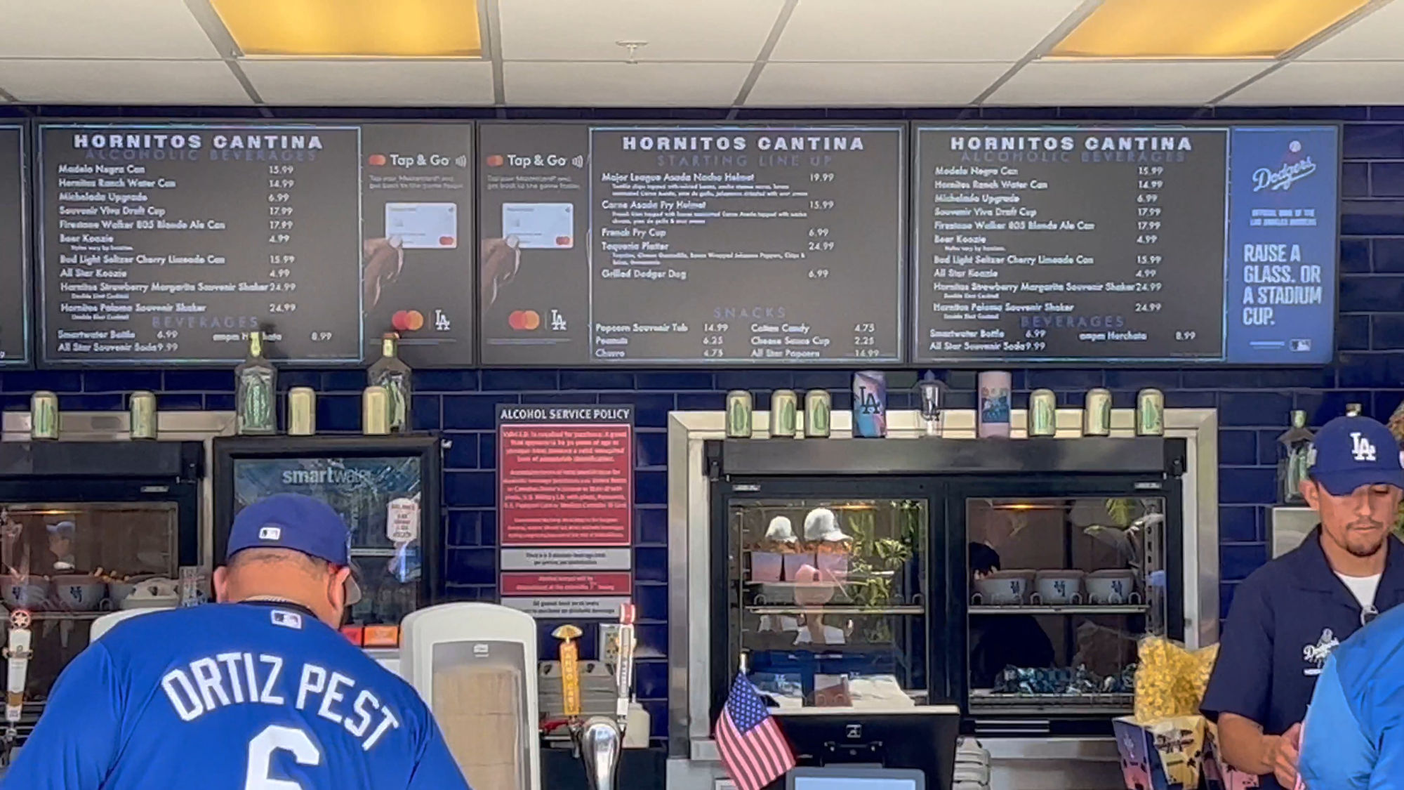 Dodgers Hornitos Cantina Menu