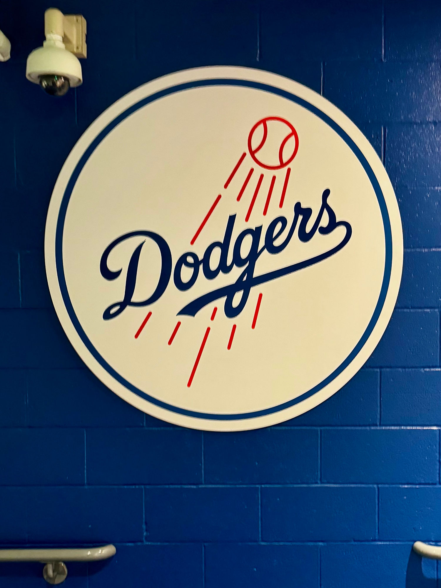 Clubhouse Hallway Dodgers Logo Clubhouse Hallway
