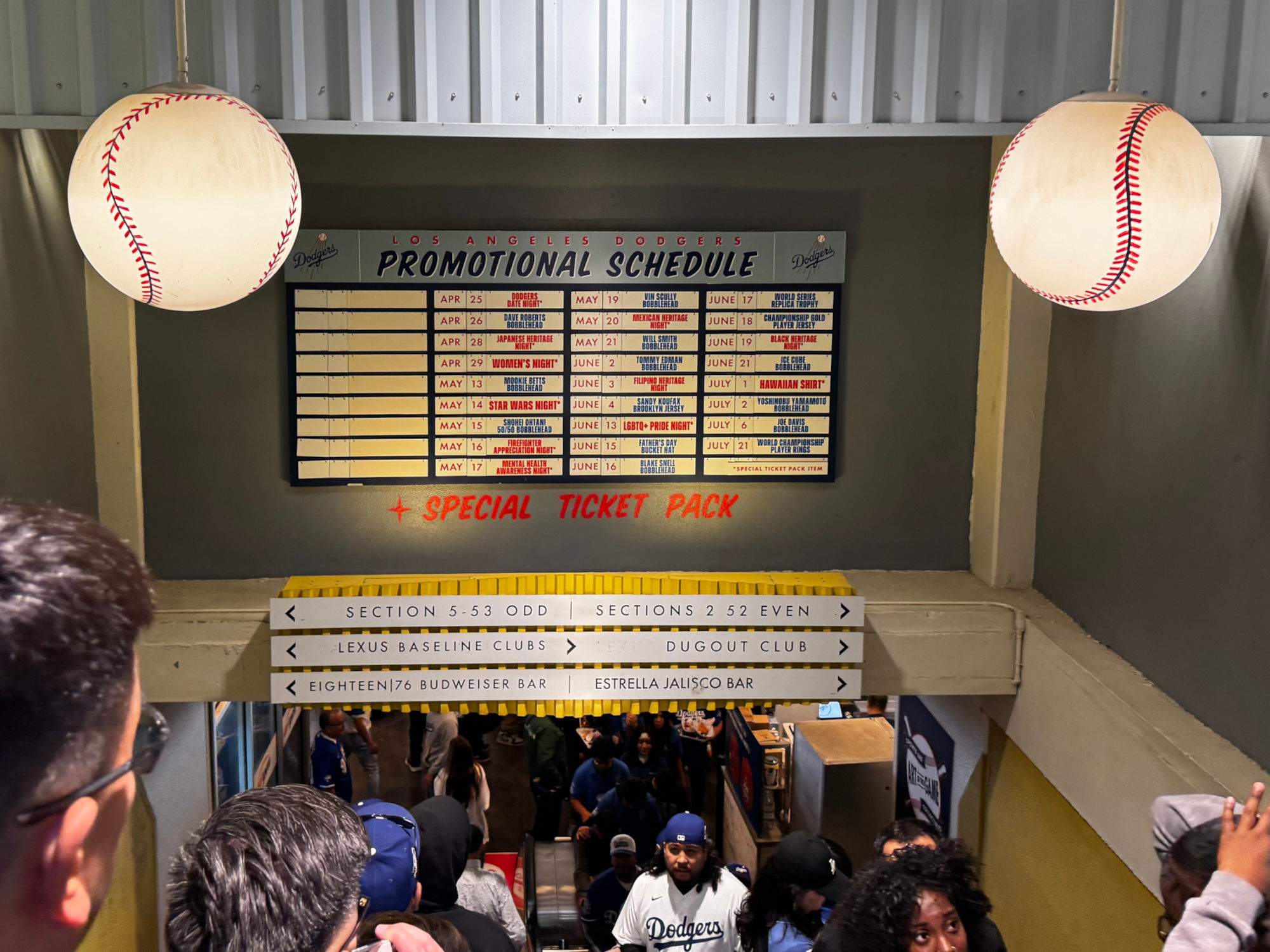 Dodgers Promotional Schedule 2025