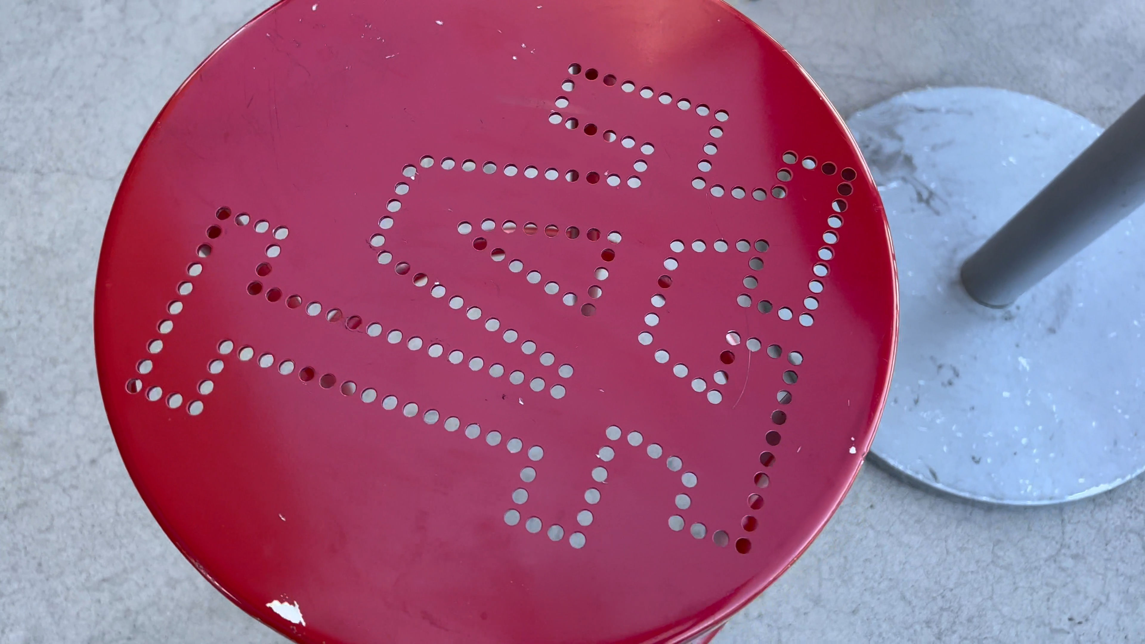 Dodger Stadium Red Barstool