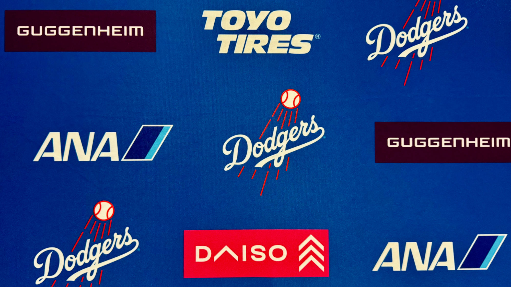 Step and Repeat Backdrop Dodgers Step and Repeat Backdrop