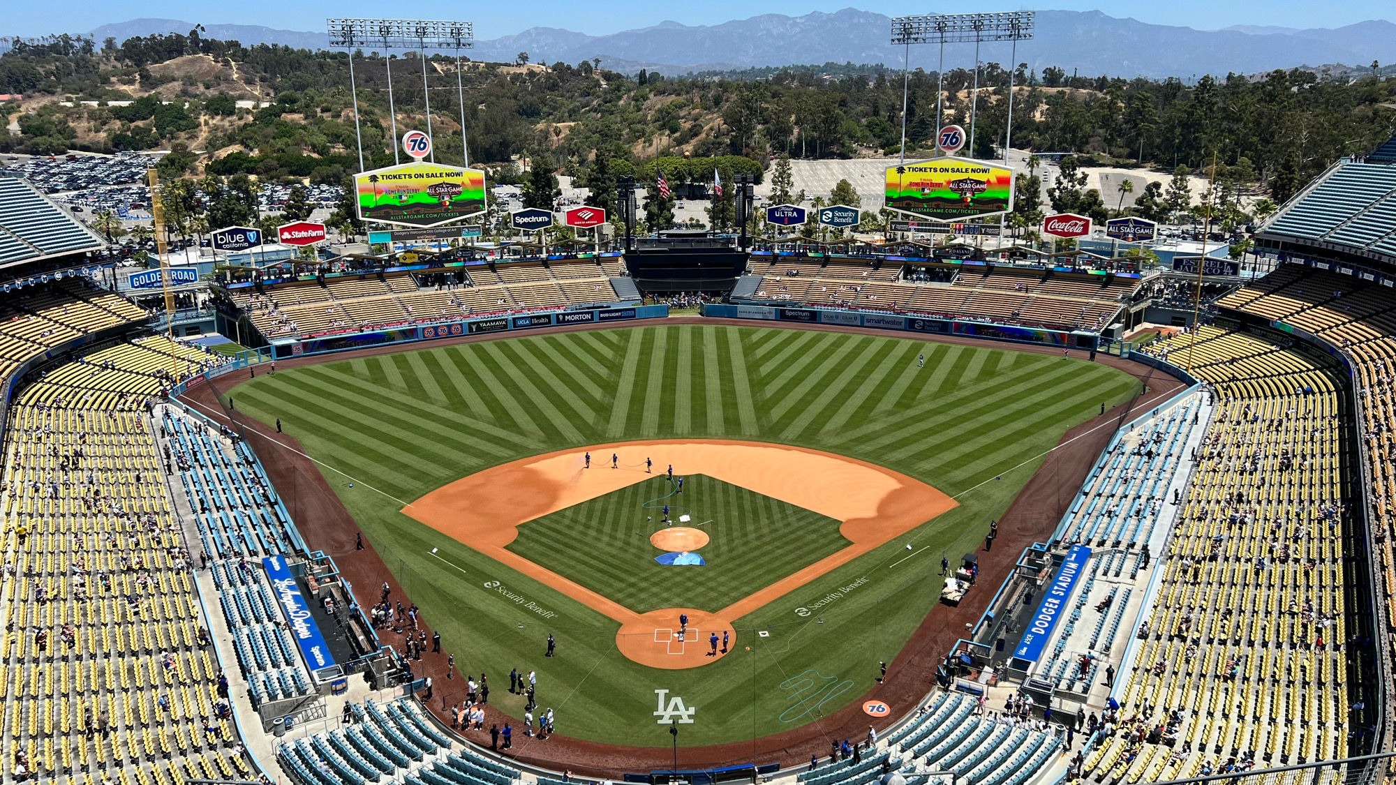 Dodger Stadium View from Top Deck