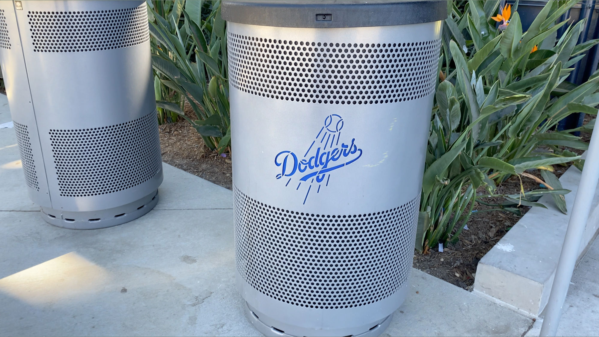 Dodgers Trash Can