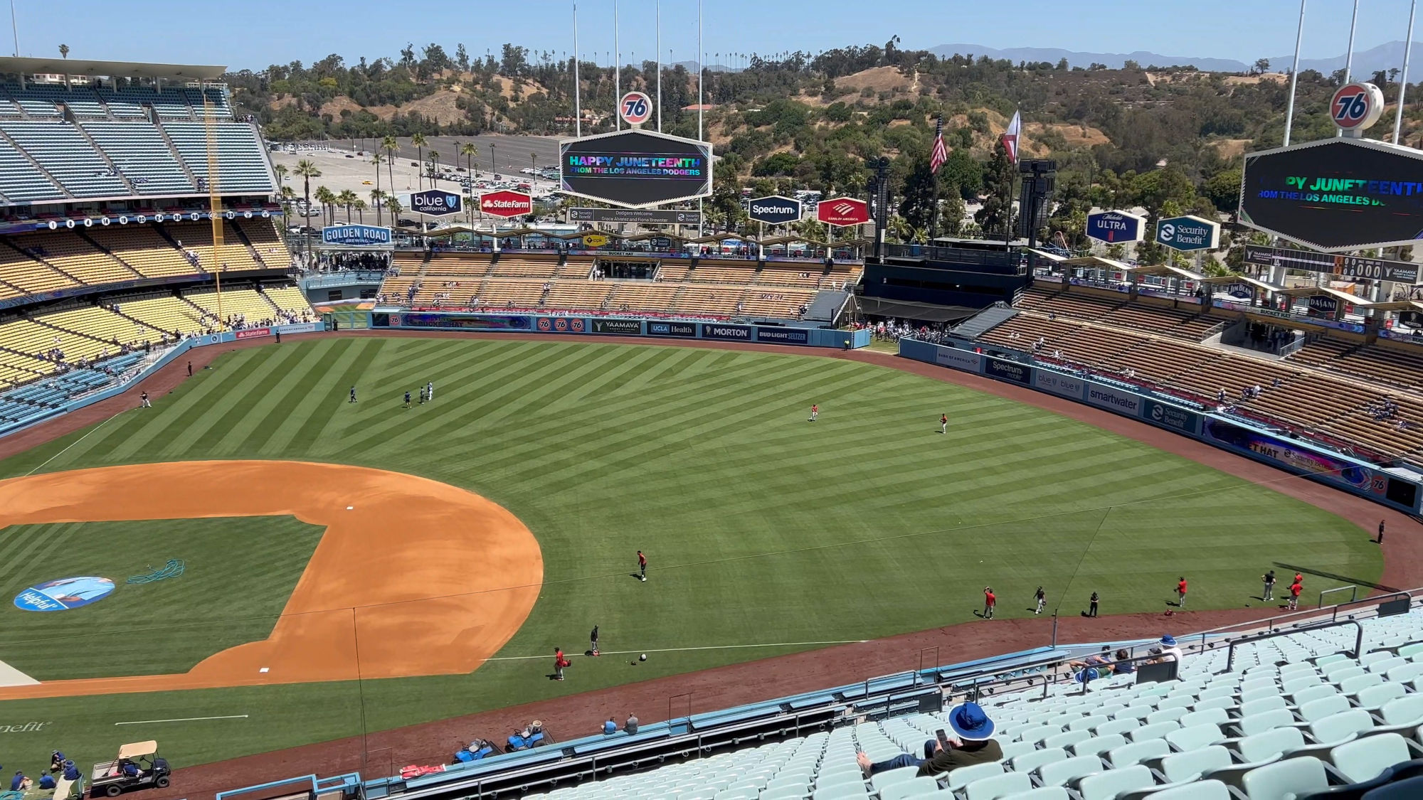 Dodger Stadium View from Reserve 36