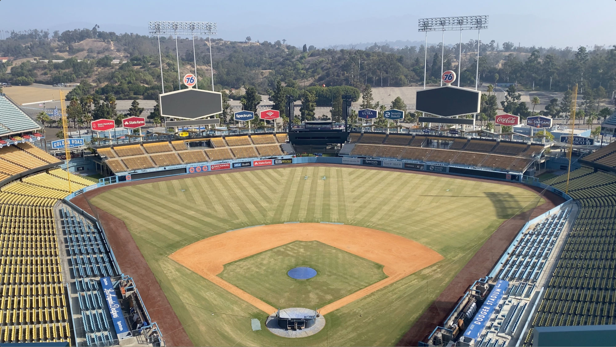 Dodger Stadium View from Top Deck