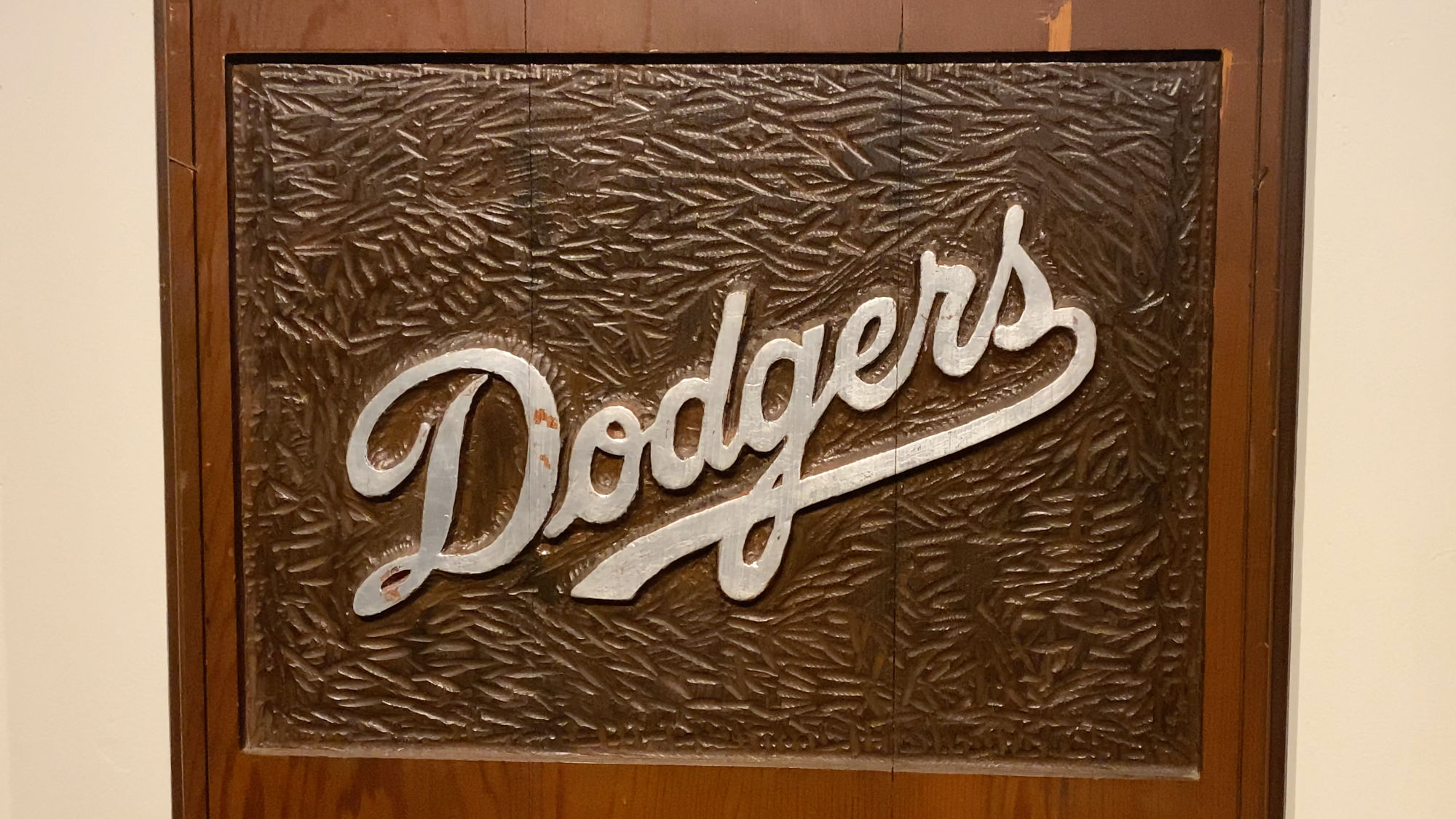 Dodgers Wood Carving