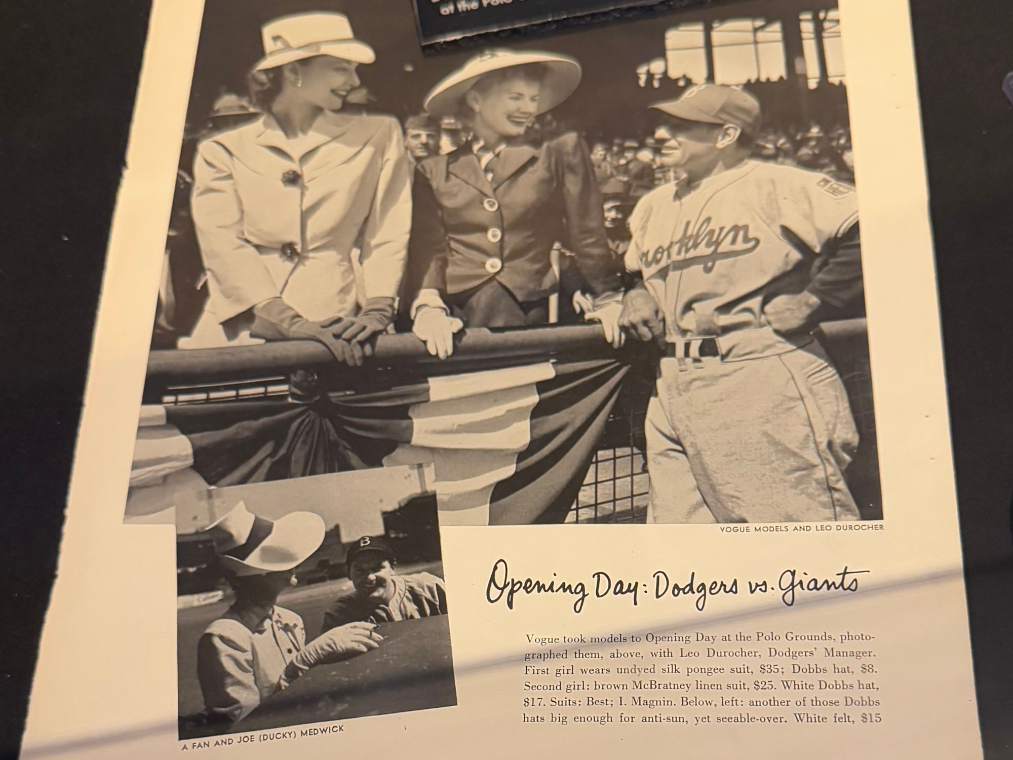 1942 Opening Day Dodgers World War II 1942 Opening Day