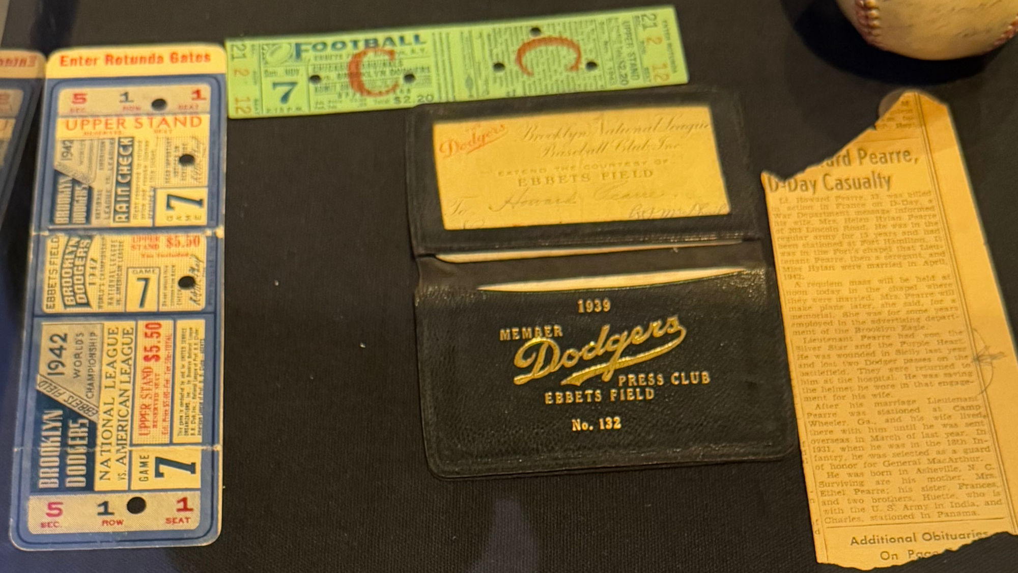 Press Materials Dodgers World War II Press Materials