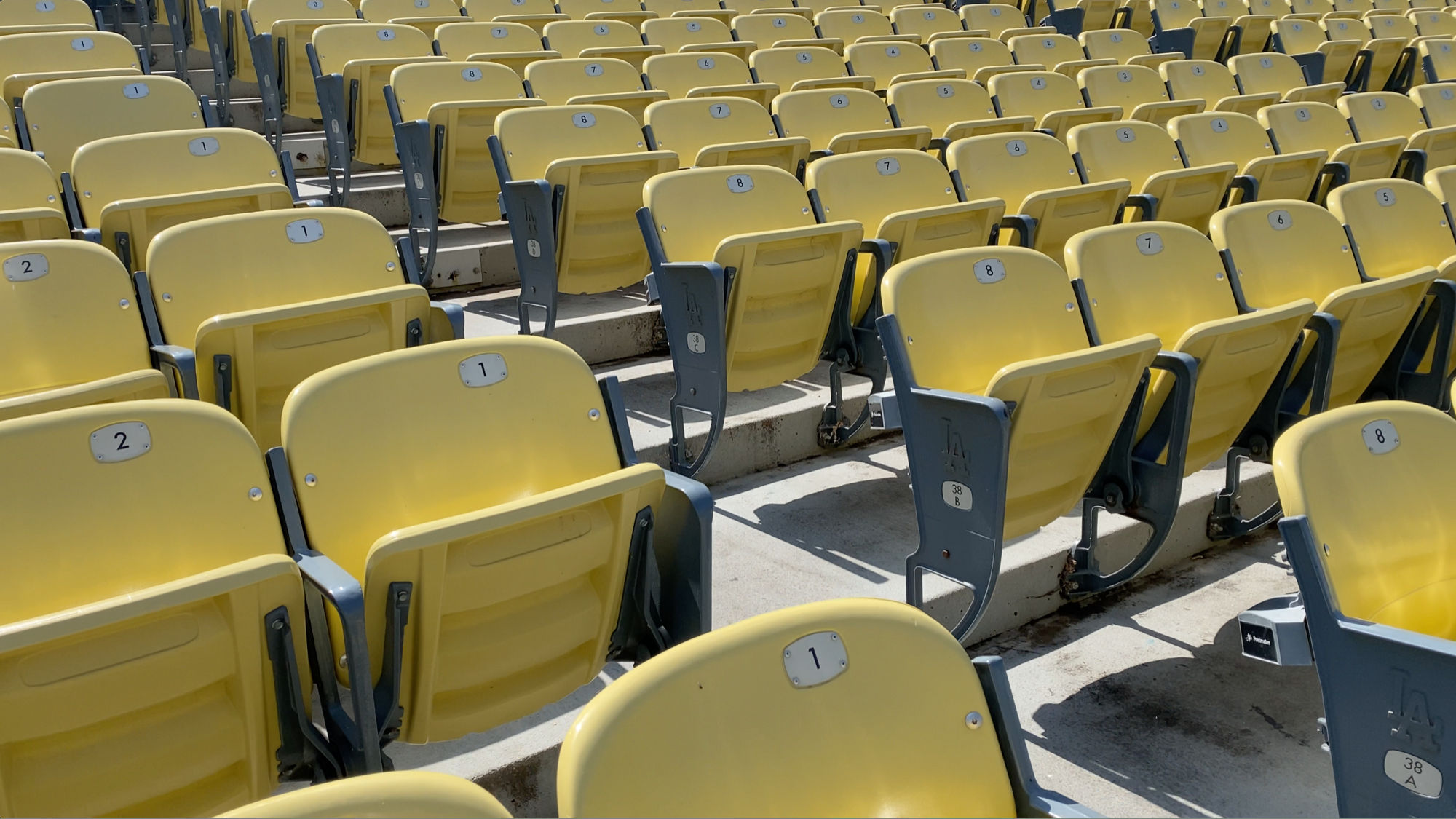 Dodger Stadium Yellow Seats