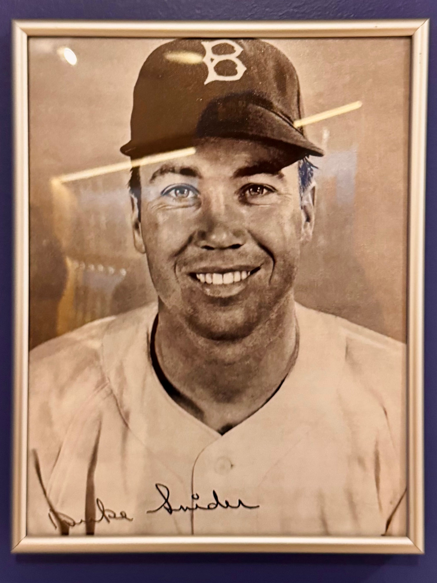 Duke Snider Autographed Photo Duke Snider