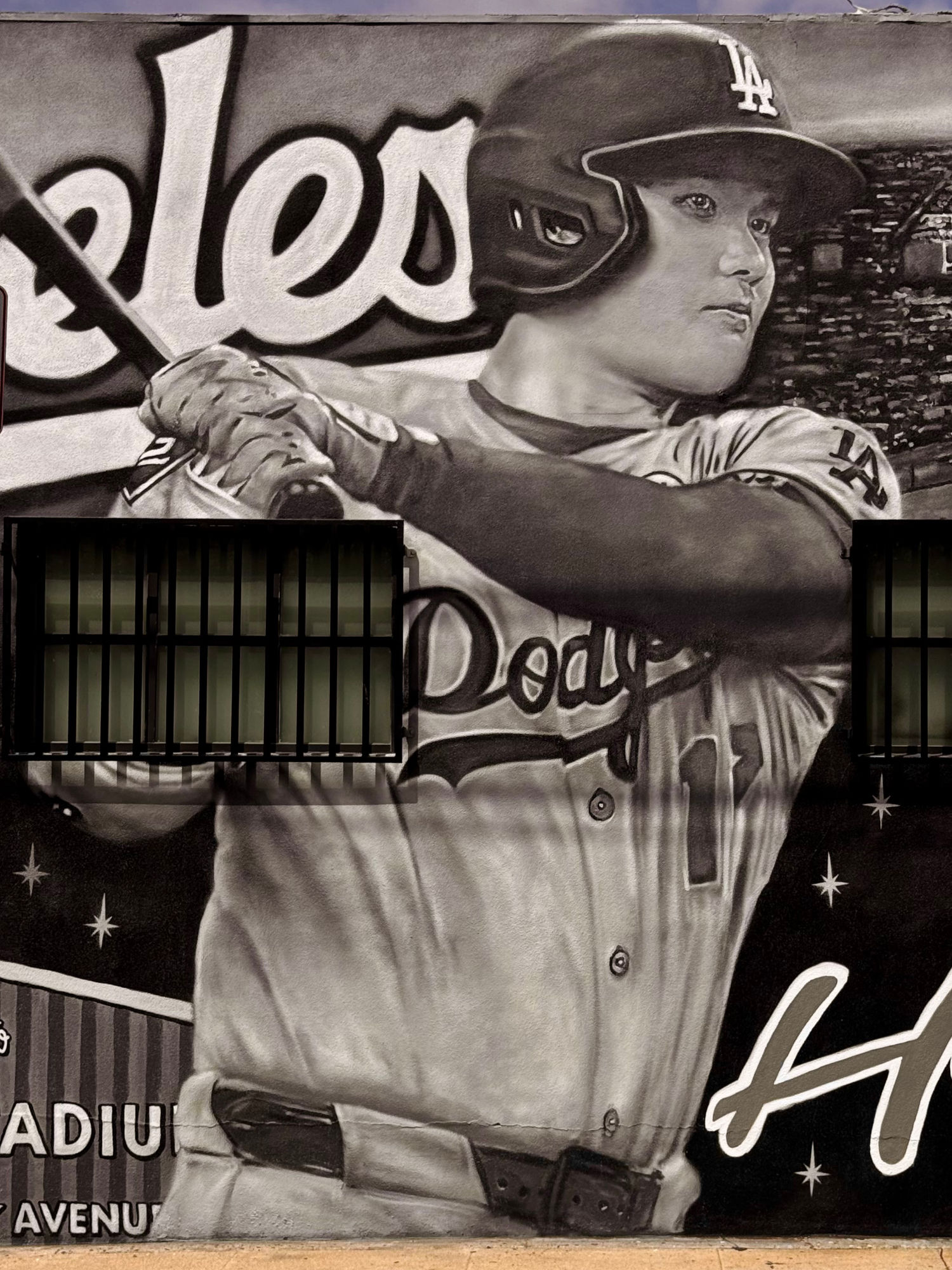 Elysian Valley Mural Shohei Ohtani