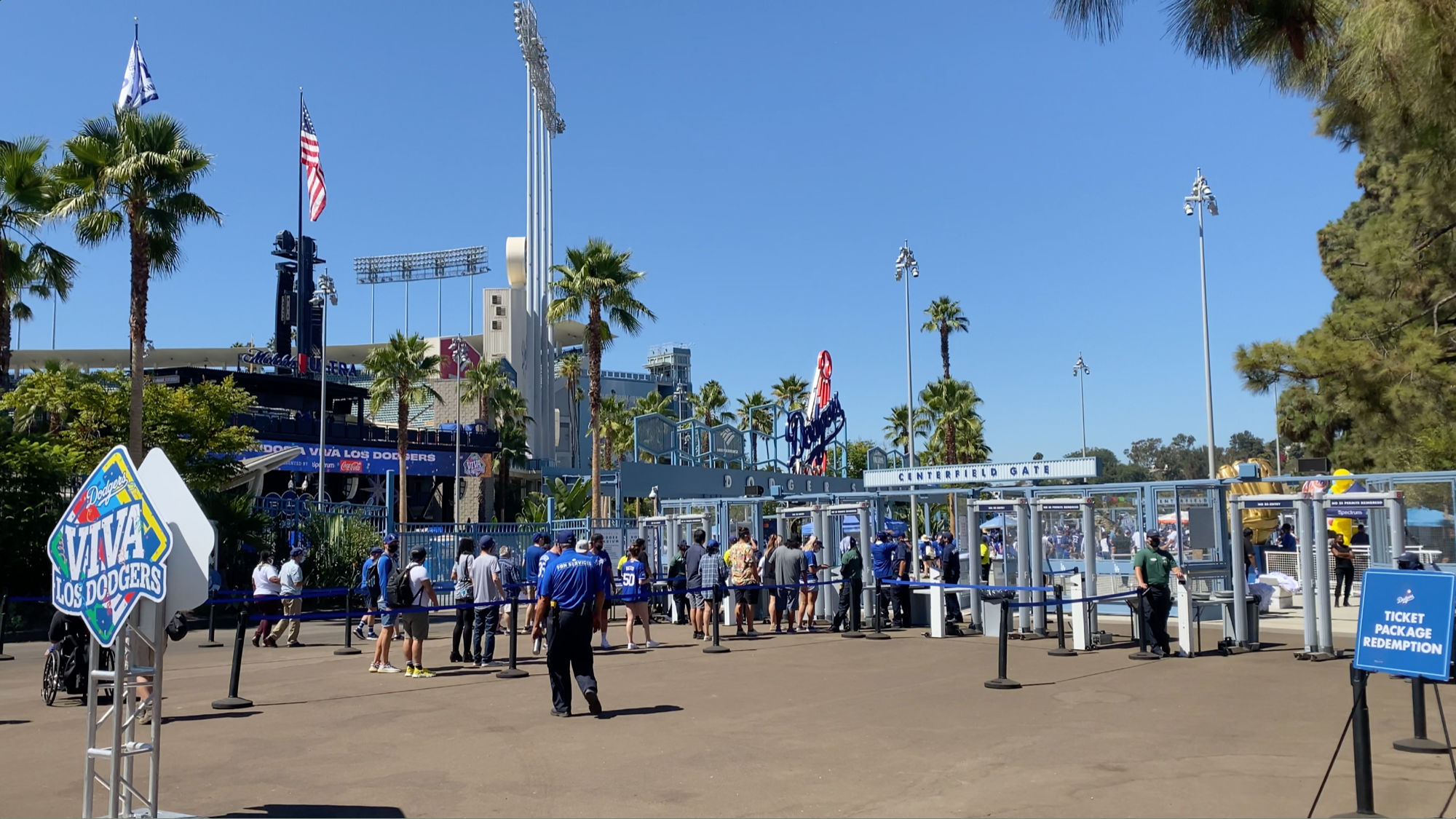 Entrances and Exits at Dodger Stadium