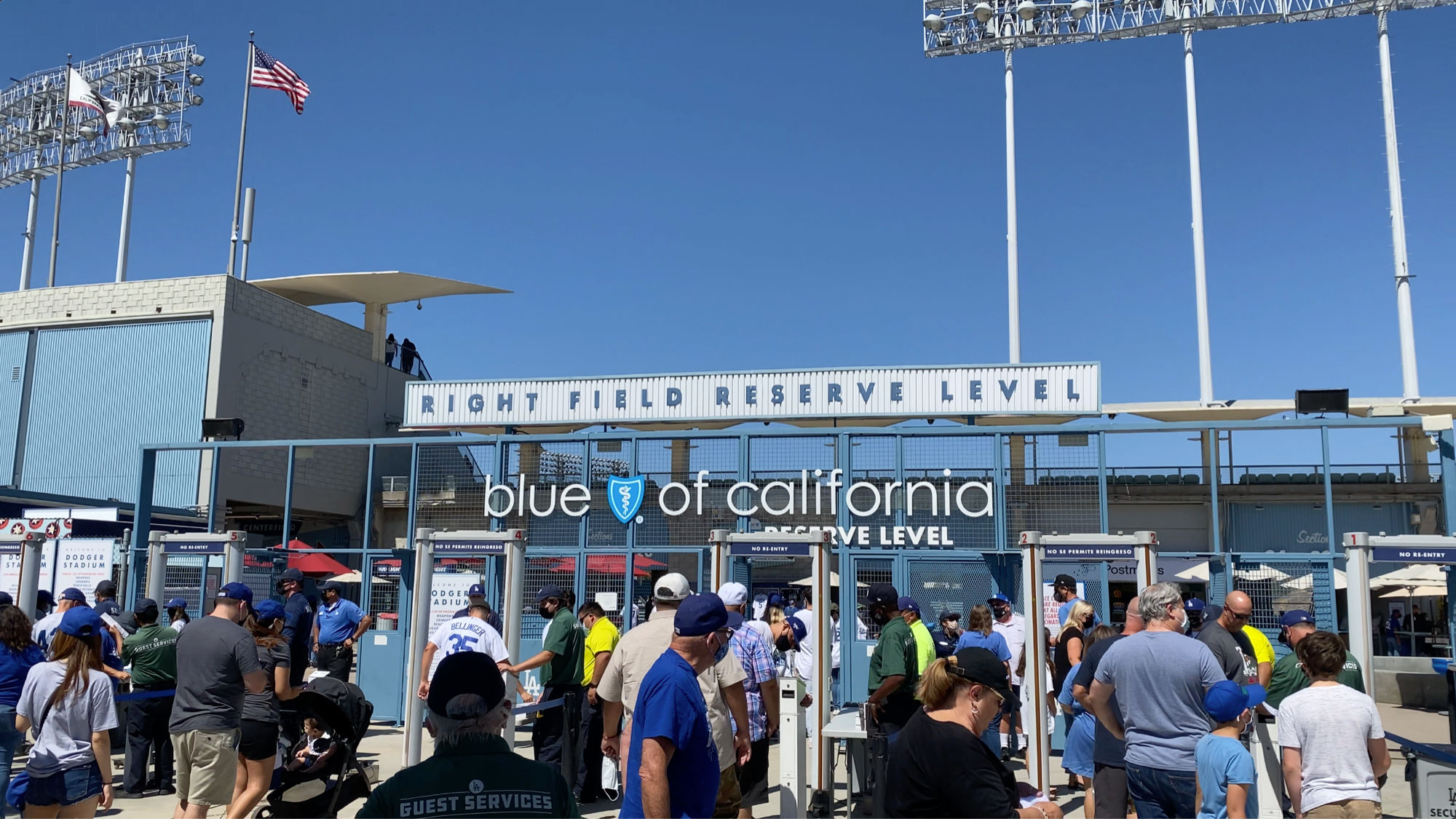 Entrances And Exits At Dodger Stadium