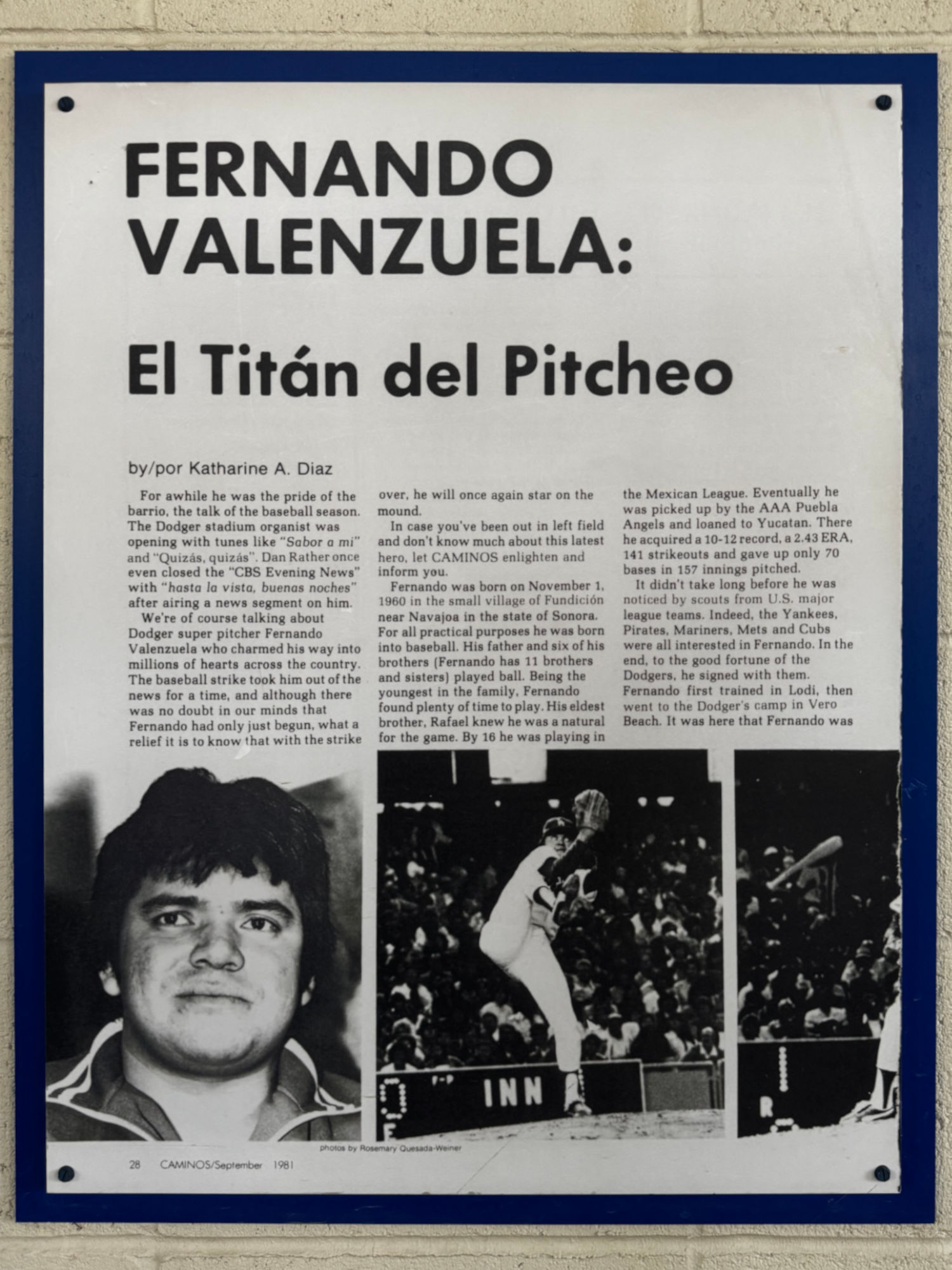 El Titan del Pitcheo Fernando Valenzuela El Titan del Pitcheo