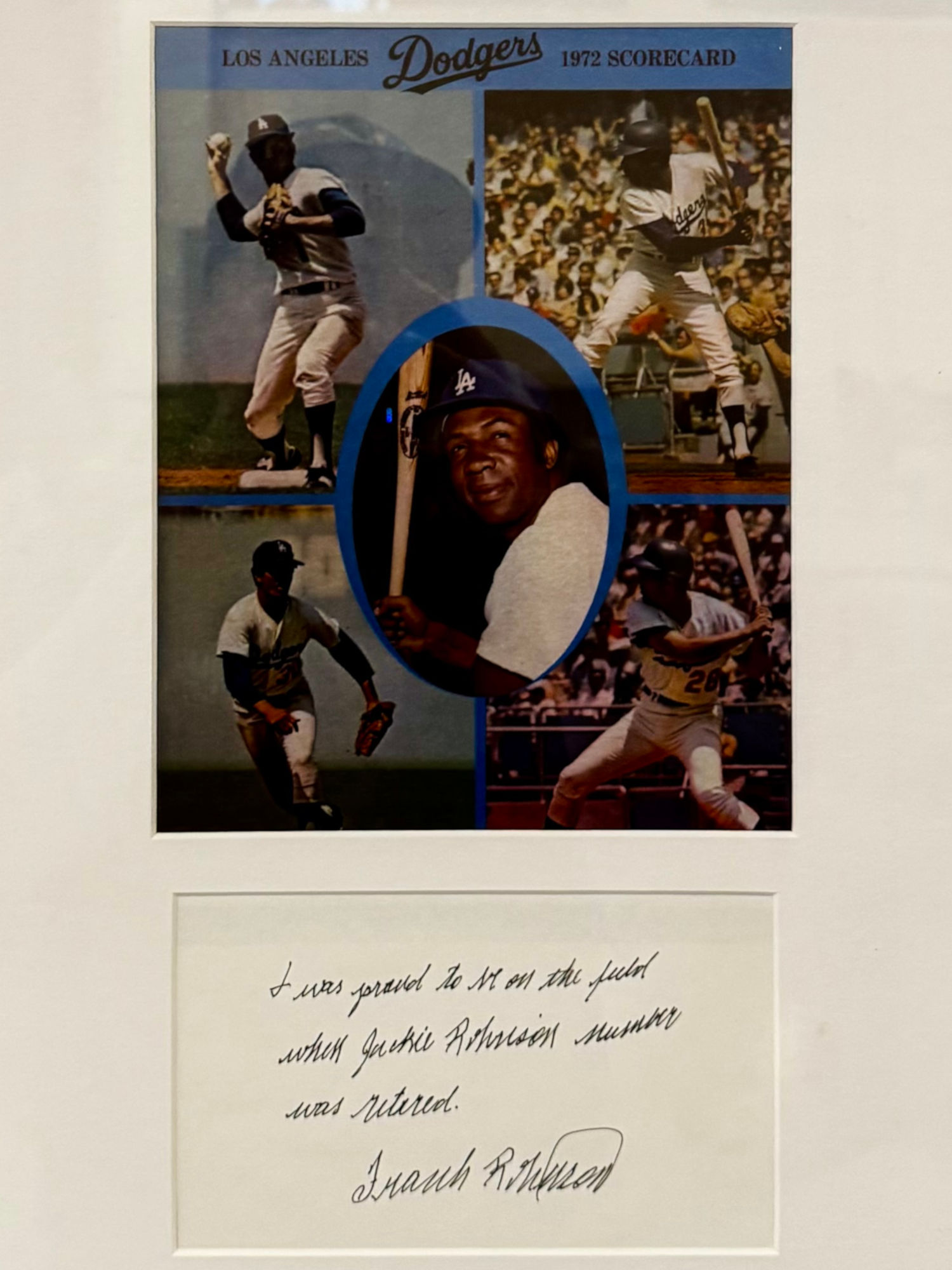 Frank Robinson Handwritten Note