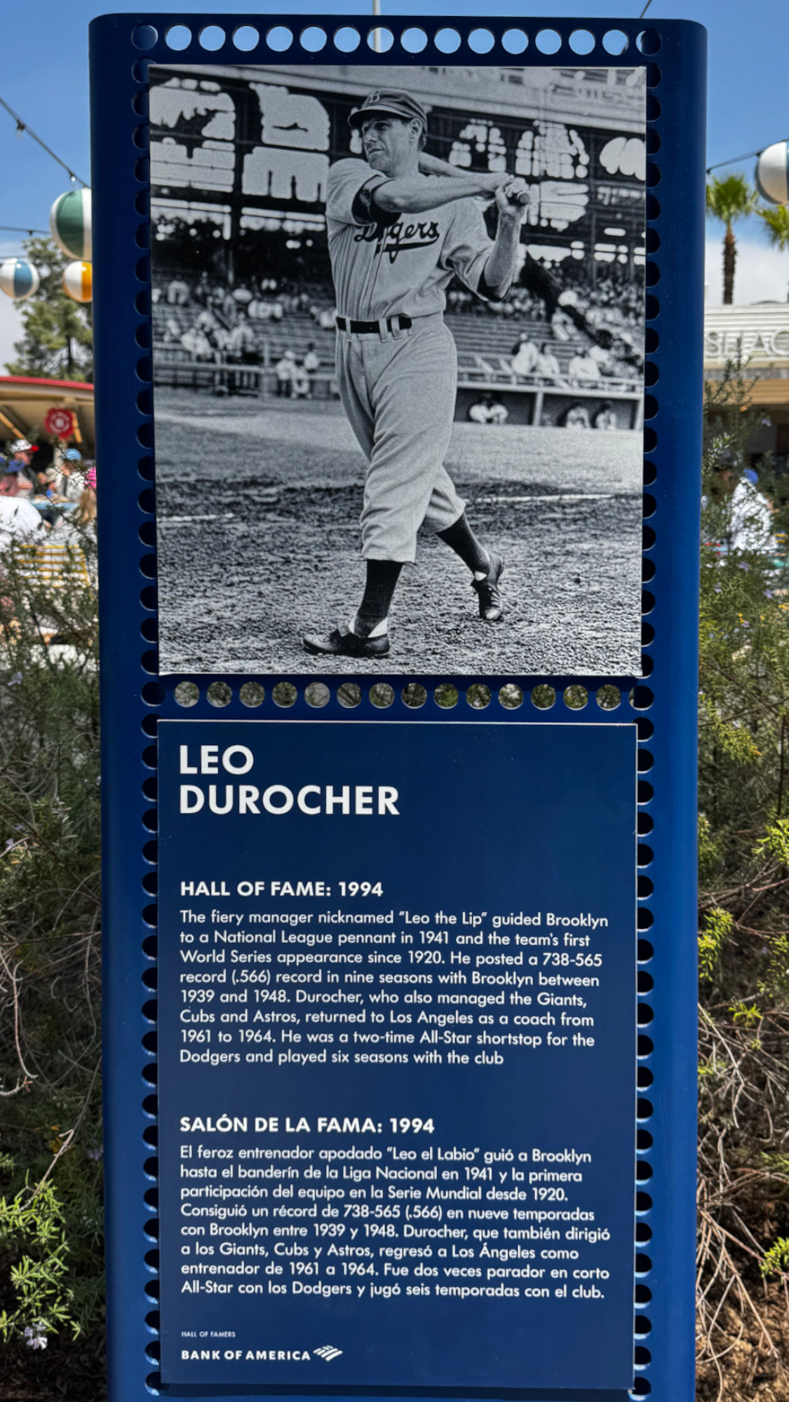 Leo Durocher Hall of Fame Leo Durocher