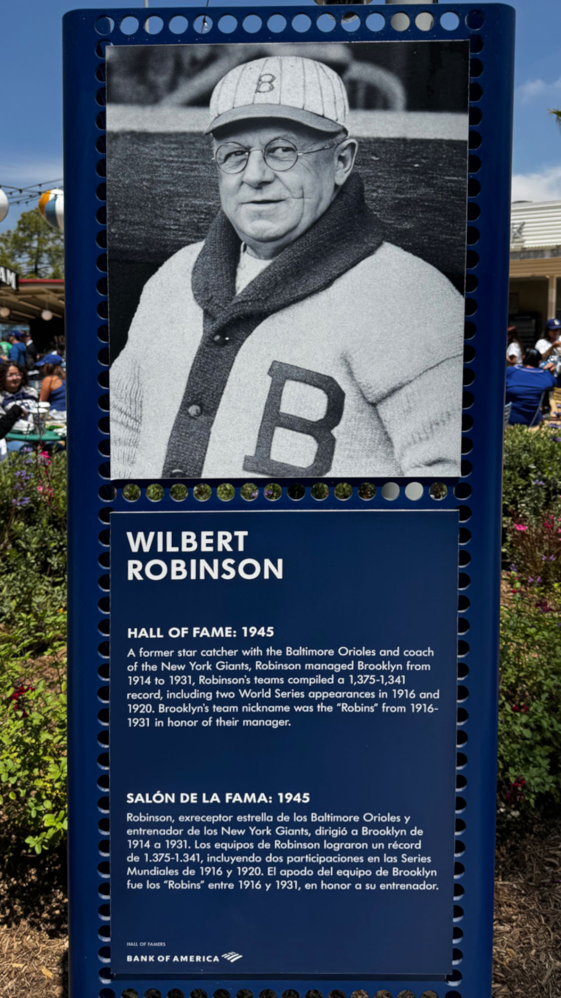 Wilbert Robinson Hall of Fame Wilbert Robinson
