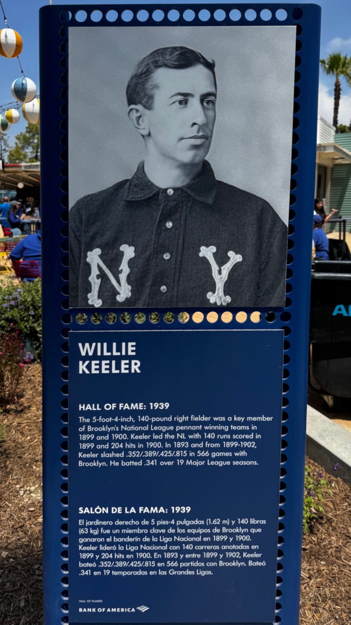 Willie Keeler Hall of Fame Willie Keeler
