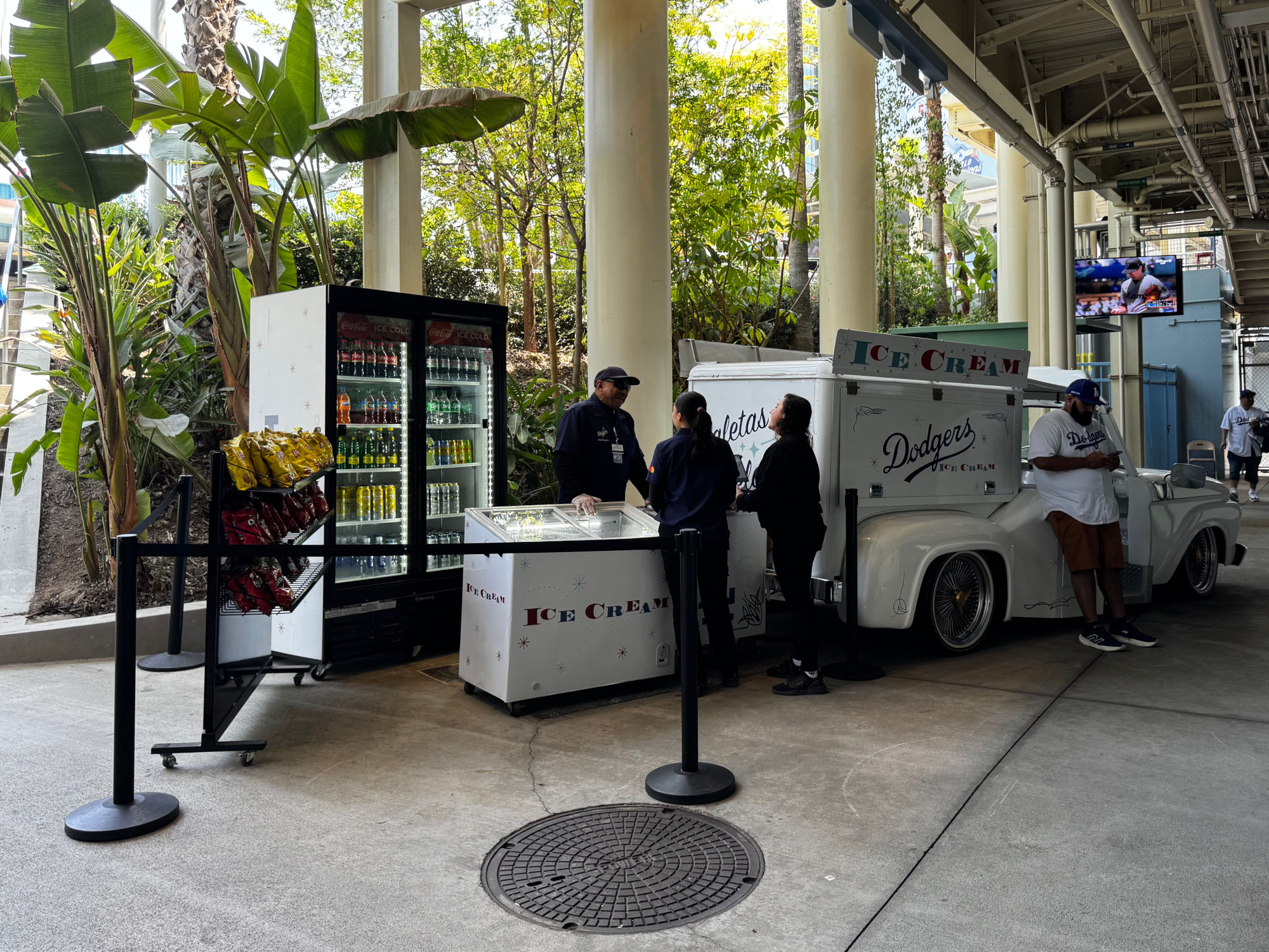 Under Right Field Pavilion Ice Cream Truck Under Right Field Pavilion