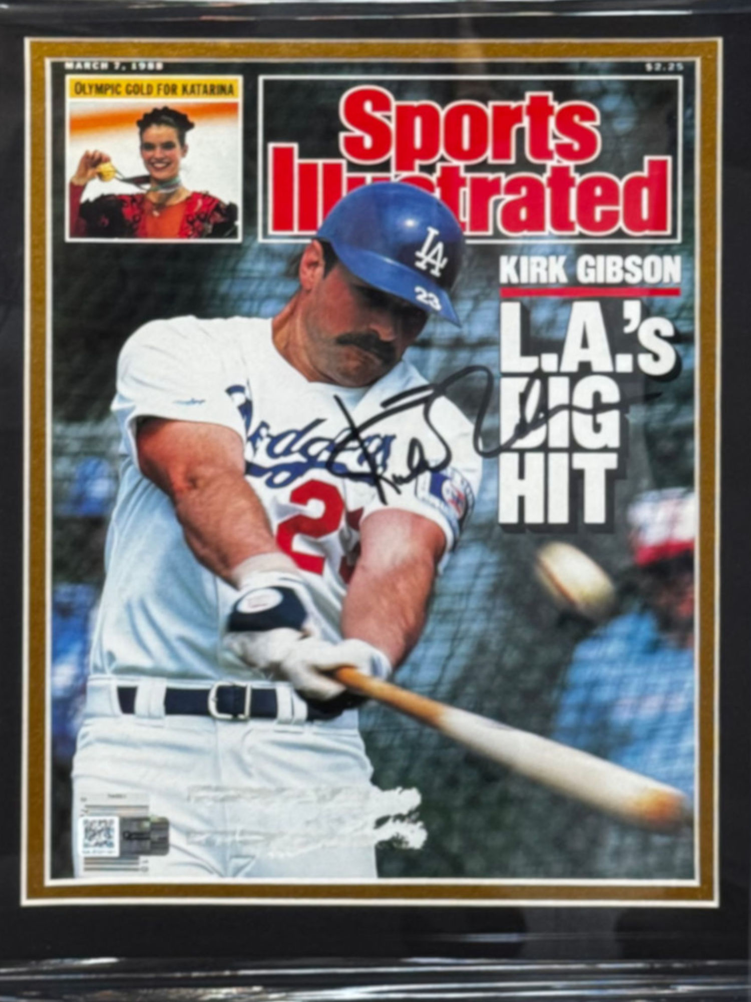 Sports Illustrated Autographed Kirk Gibson Sports Illustrated Autographed