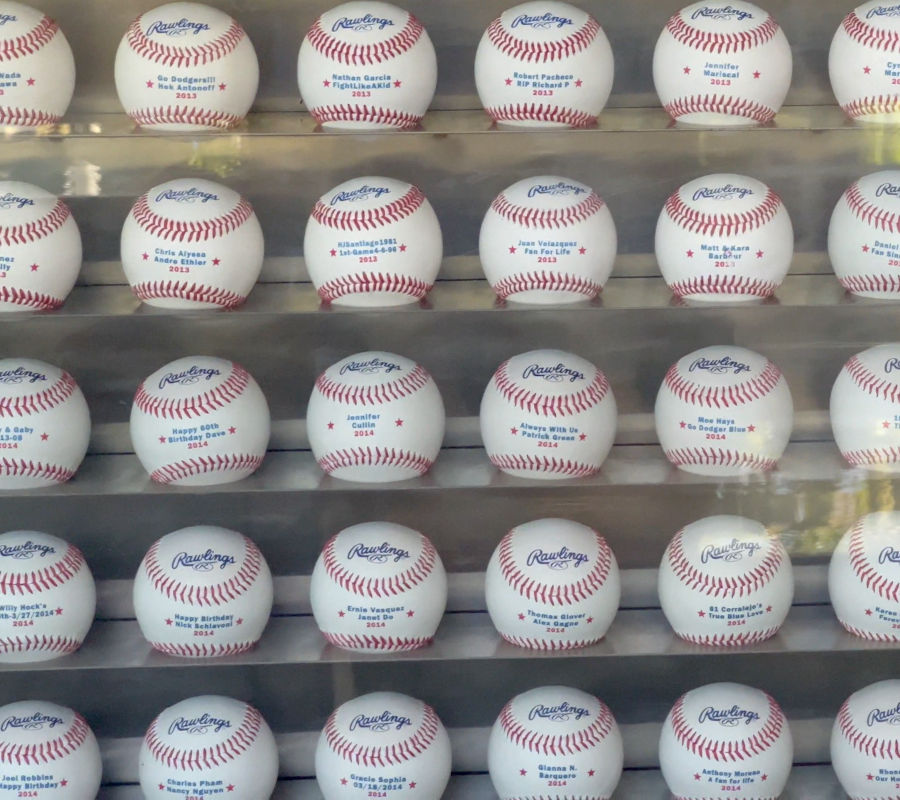 Community Wall of Fame Baseballs