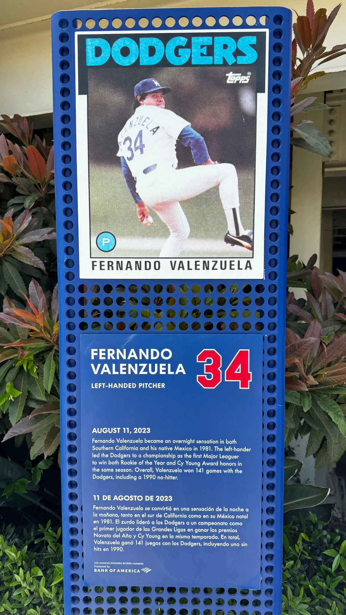 Fernando Valenzuela Left-Handed Pitcher Fernando Valenzuela
