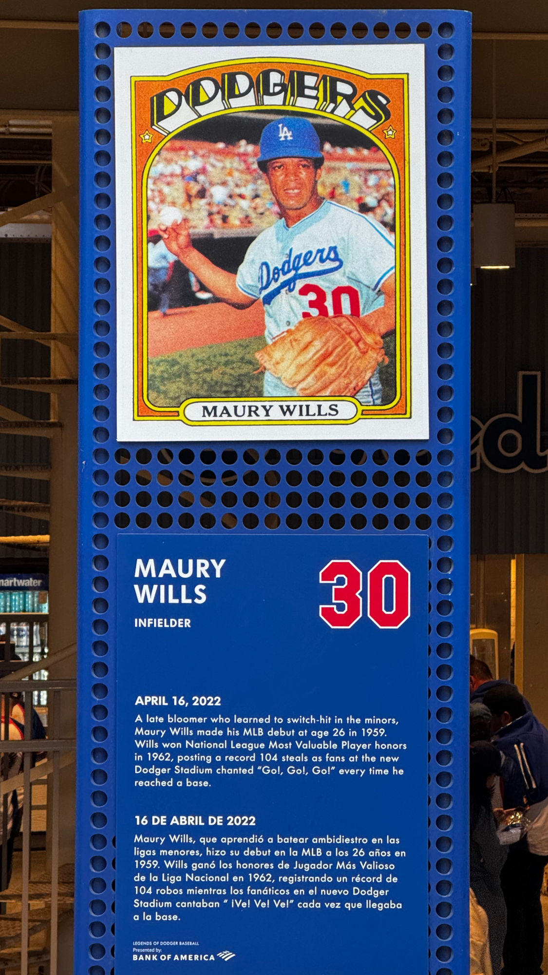 Maury Wills Legend of Dodger Baseball Maury Wills