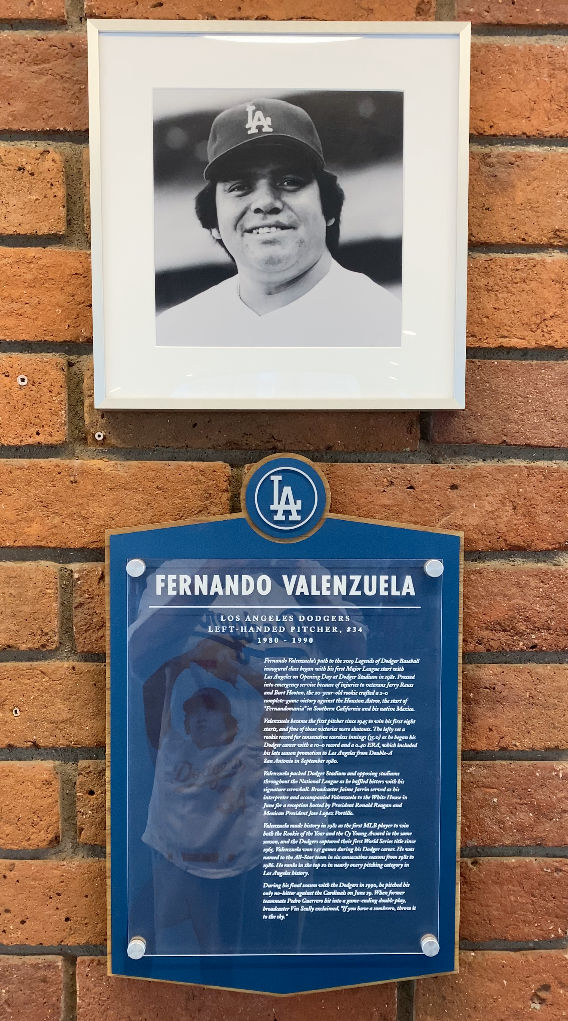 Legends of Dodger Baseball Fernando Valenzuela
