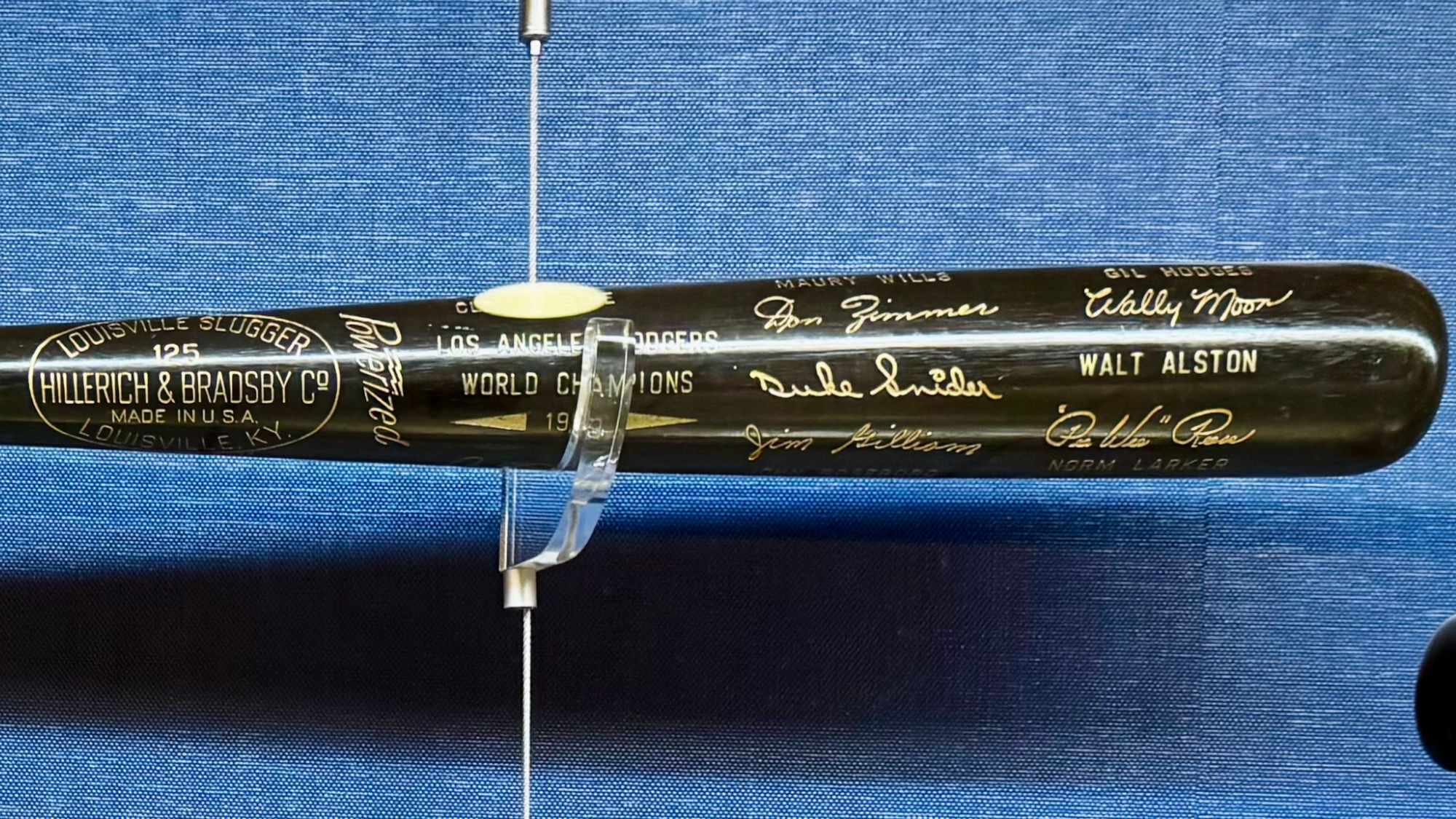 1959 World Championship Bat Los Angeles Dodgers 1959 World Championship Bat