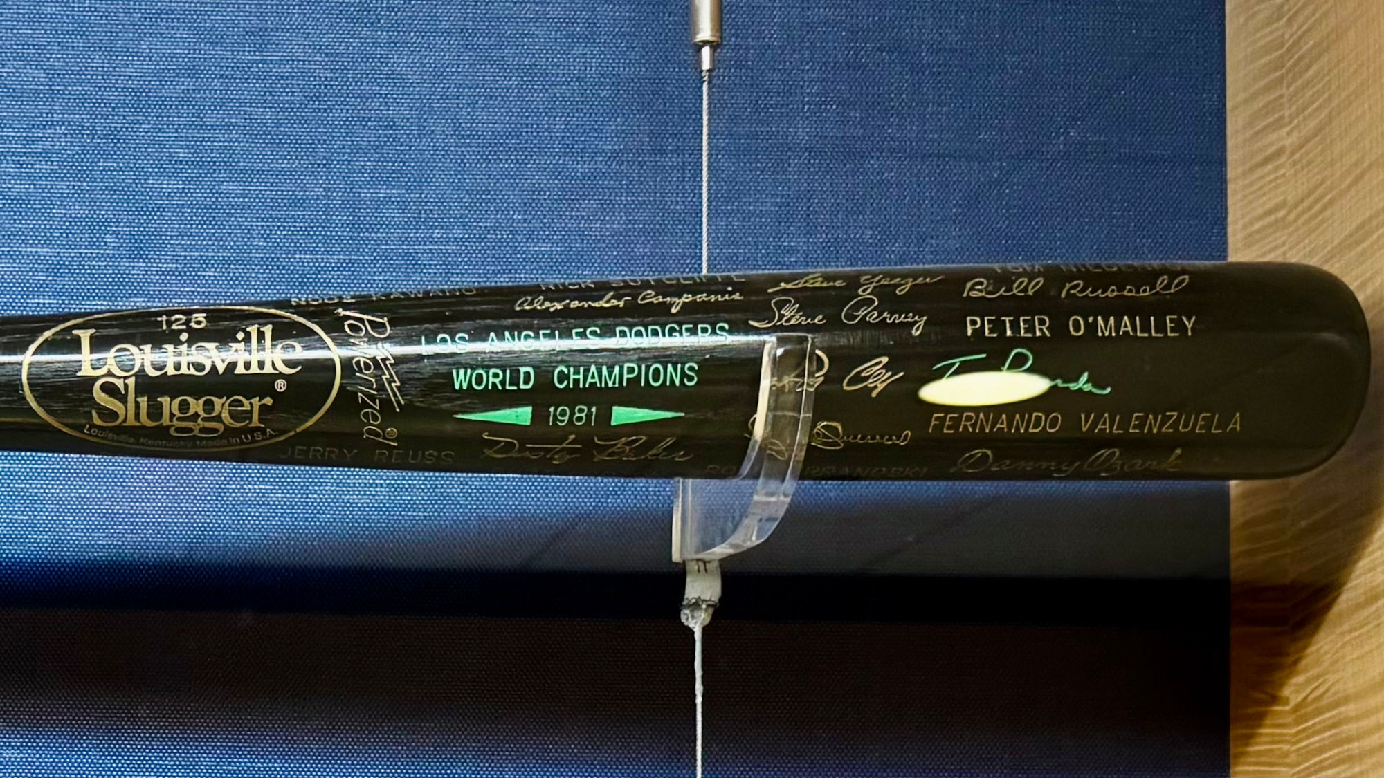 1981 World Championship Bat Los Angeles Dodgers 1981 World Championship Bat