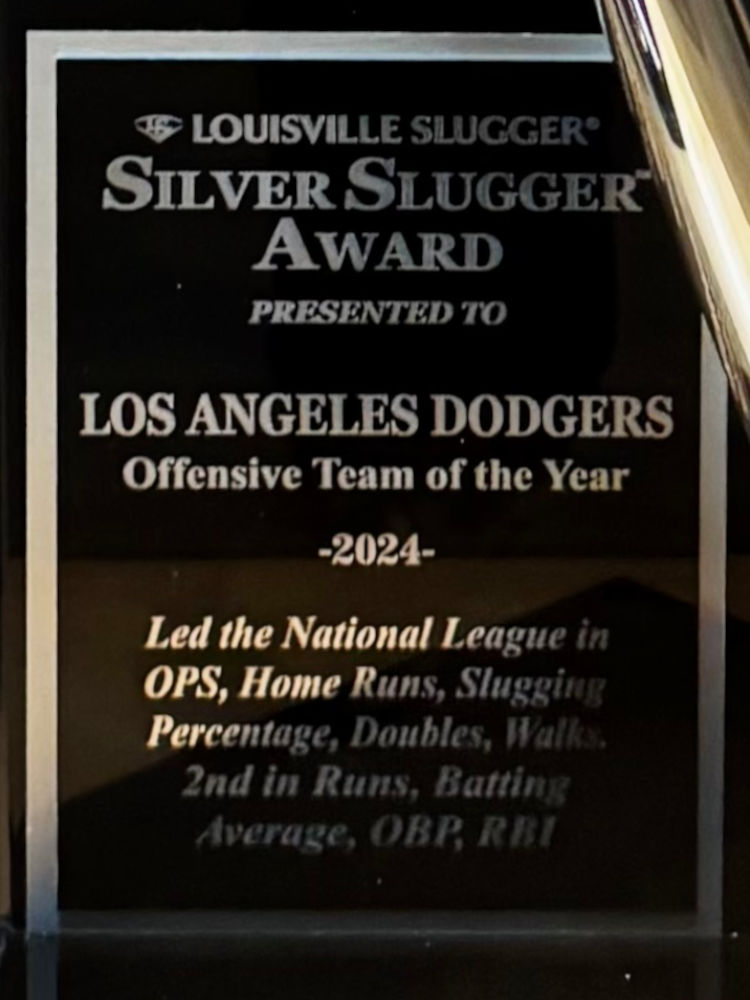 2024 Silver Slugger Award Los Angeles Dodgers Los Angeles Dodgers 2024 Silver Slugger Award