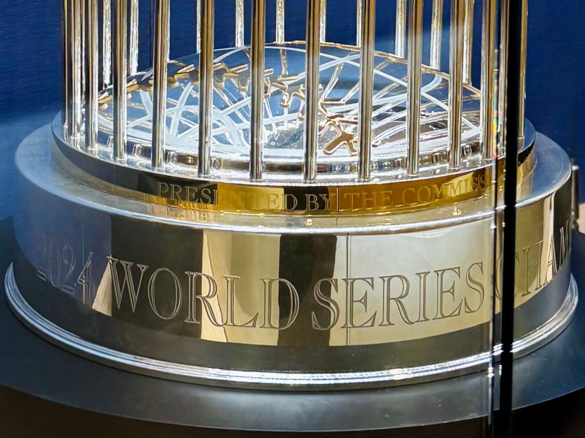 Los Angeles Dodgers 2024 World Championship Commissioner Trophy
