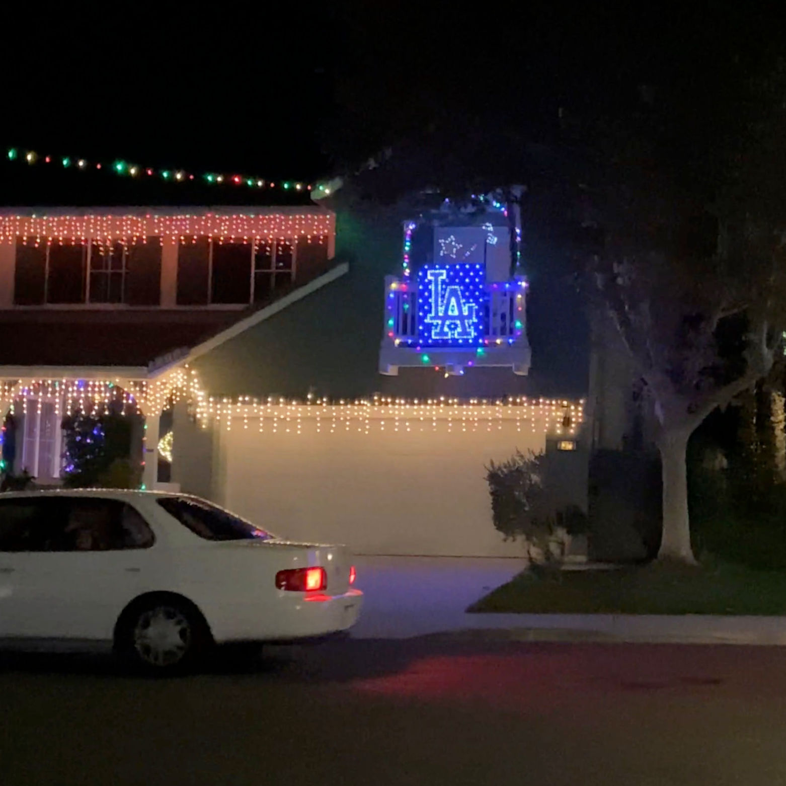 Los Angeles Dodgers Christmas Lights